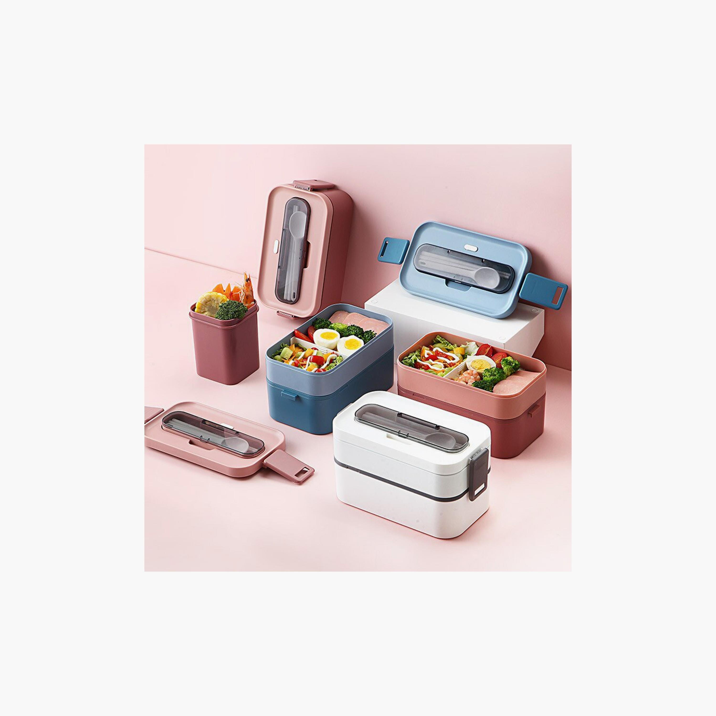 Little Angel 2 Layer Bento Box With Cutlery-school-lunchessentials-lunchboxes-image-5