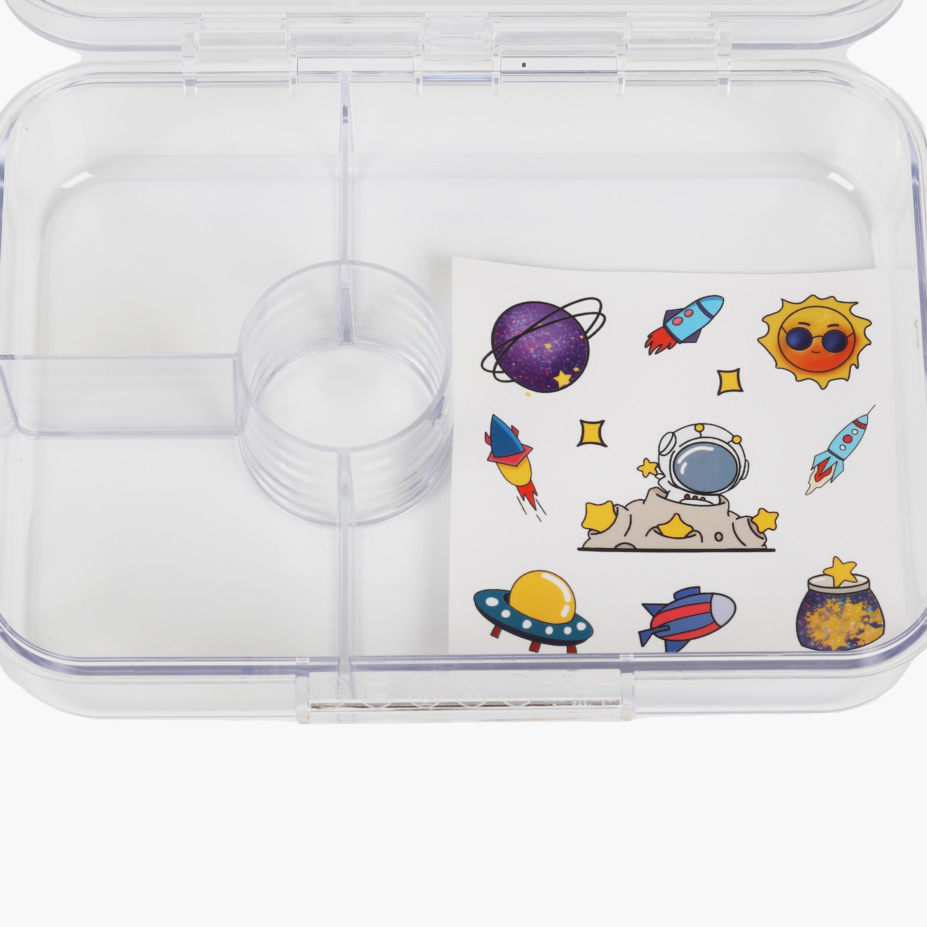صندوق غداء بينتو مع 4 أقسام وملصقات من ليتل أنجل، فضاء-school-lunchessentials-lunchboxes-image-3
