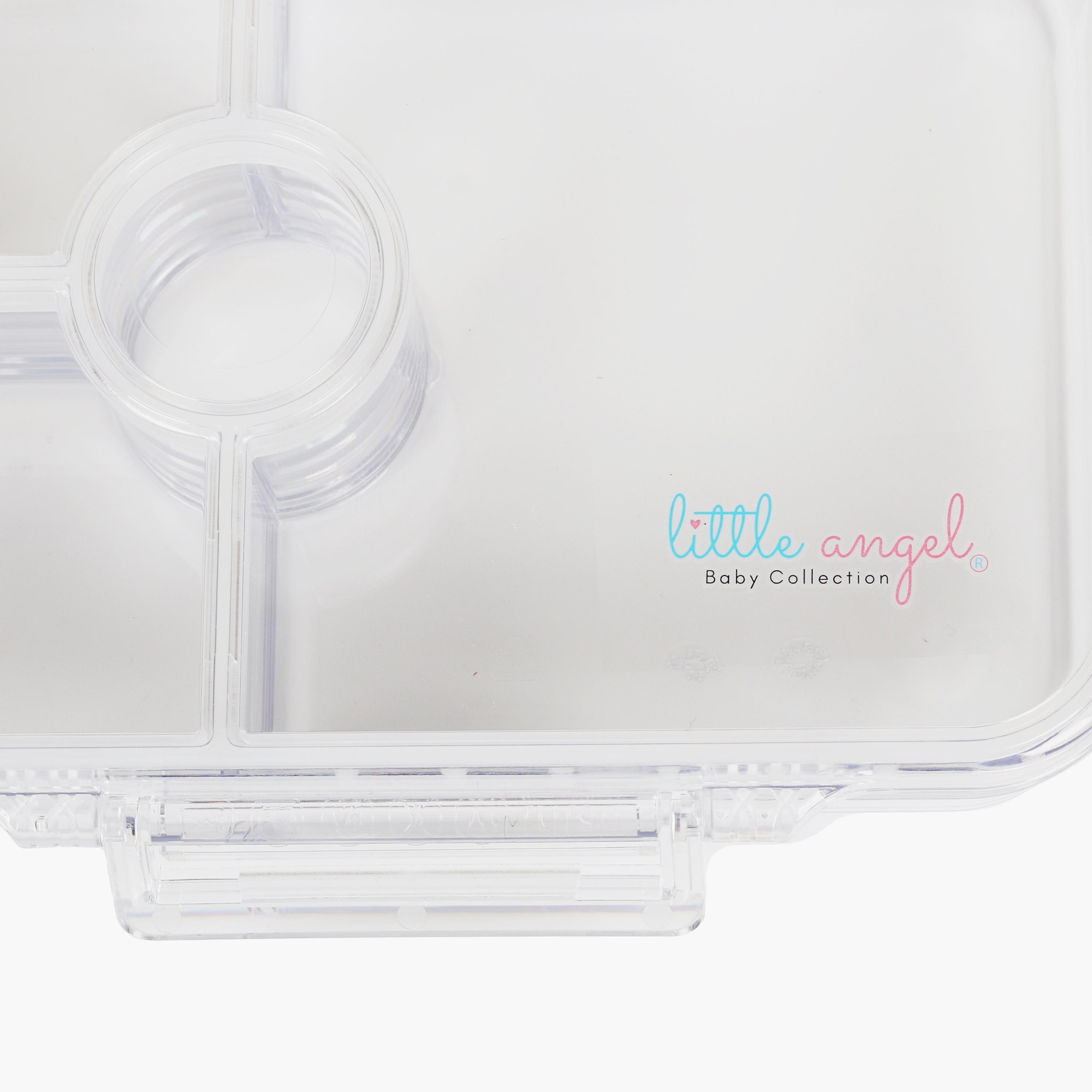 صندوق غداء بينتو مع 4 أقسام وملصقات من ليتل أنجل، فضاء-school-lunchessentials-lunchboxes-image-4