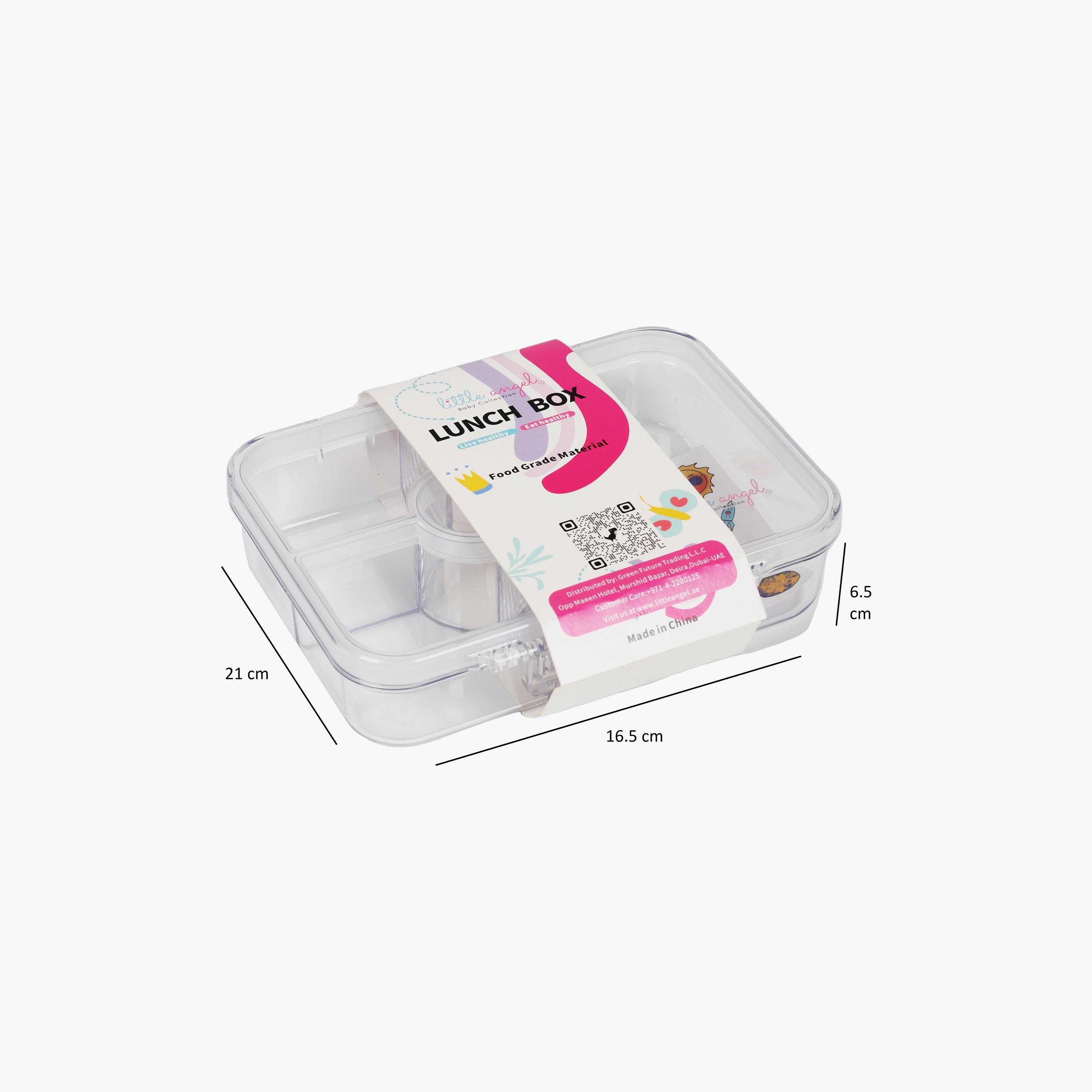 صندوق غداء بينتو مع 4 أقسام وملصقات من ليتل أنجل، فضاء-school-lunchessentials-lunchboxes-image-5