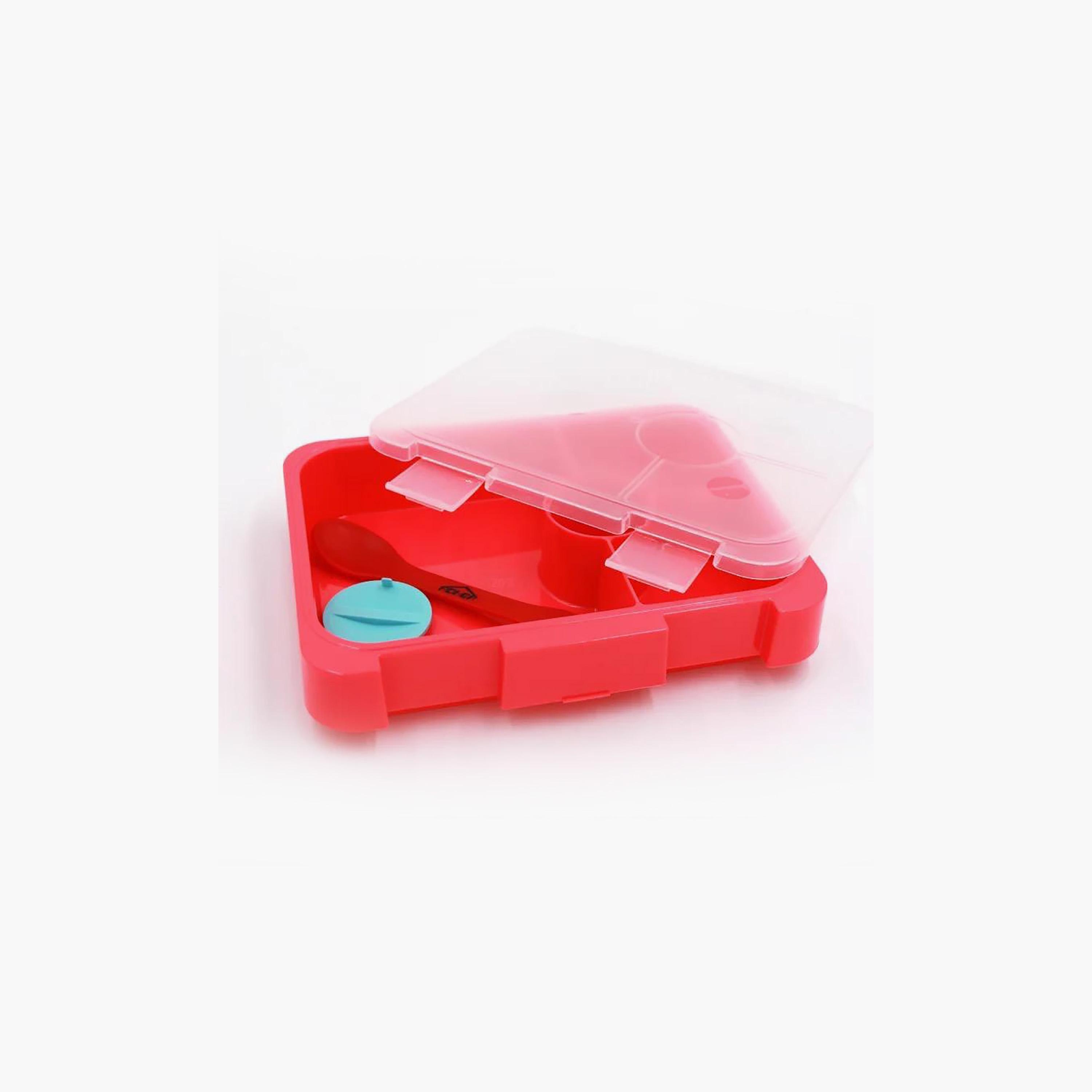 صندوق غداء بينتو مع 4 أقسام ومعلقة شوكة من ليتل أنجل-school-lunchessentials-lunchboxes-image-5