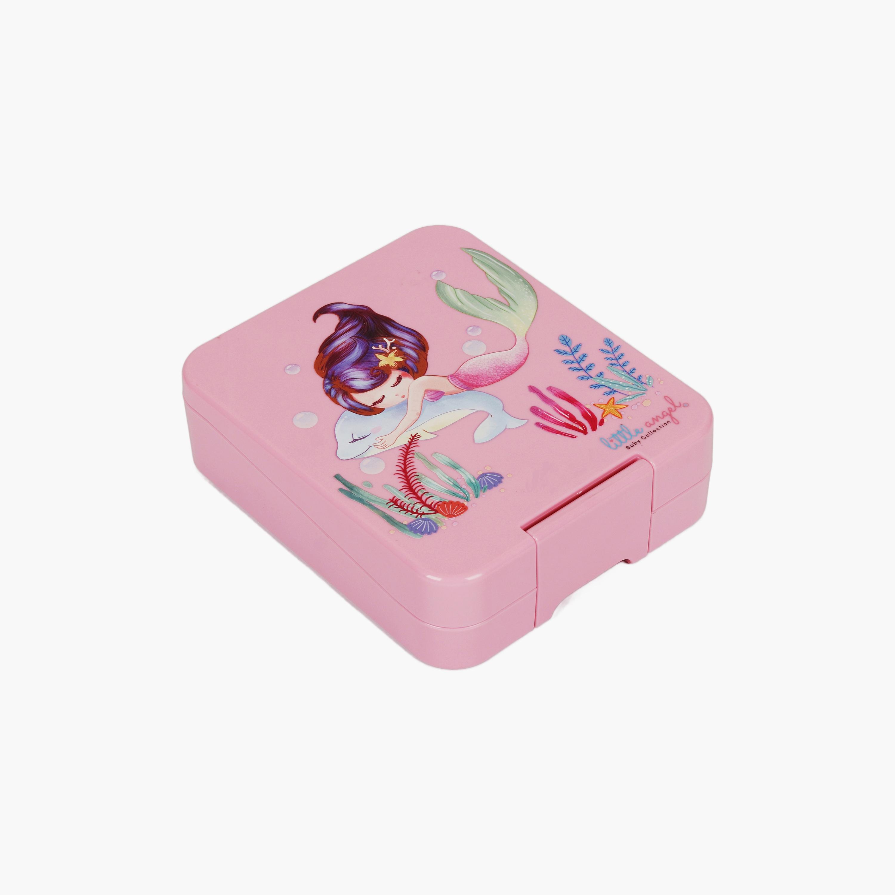 Little Angel Bento Box With 4 Compartments, Pink-school-lunchessentials-lunchboxes-image-1