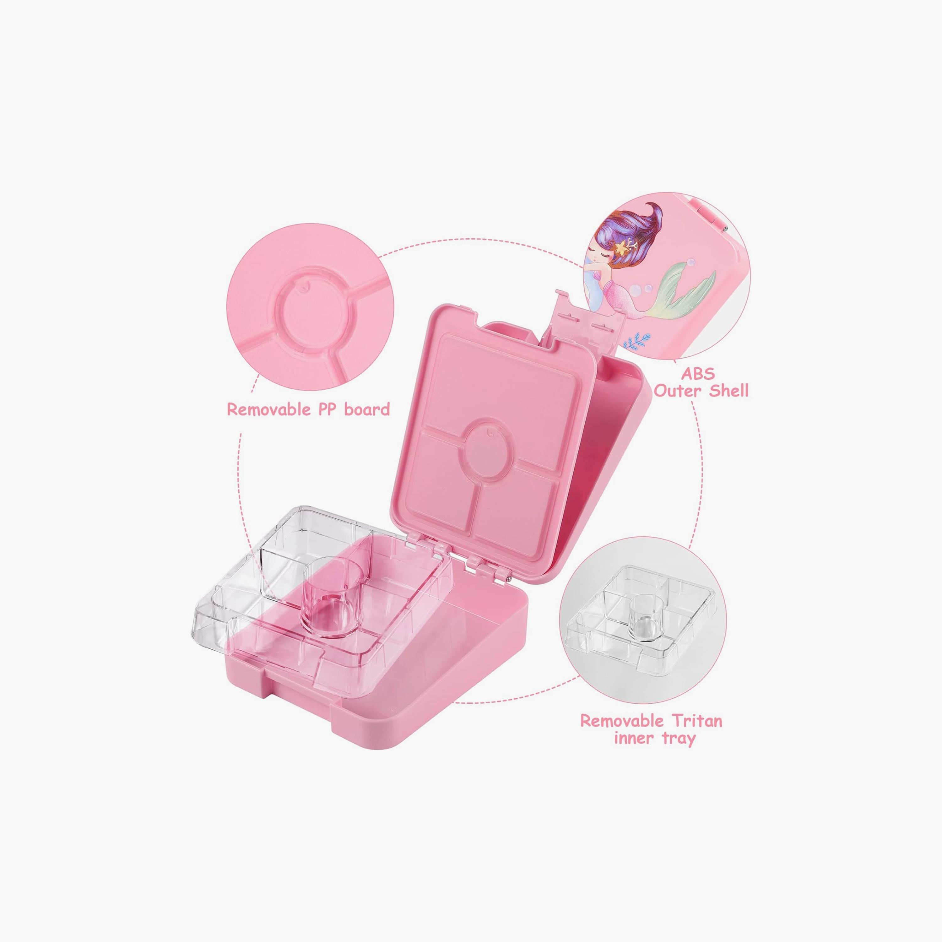 Little Angel Bento Box With 4 Compartments, Pink-school-lunchessentials-lunchboxes-image-3