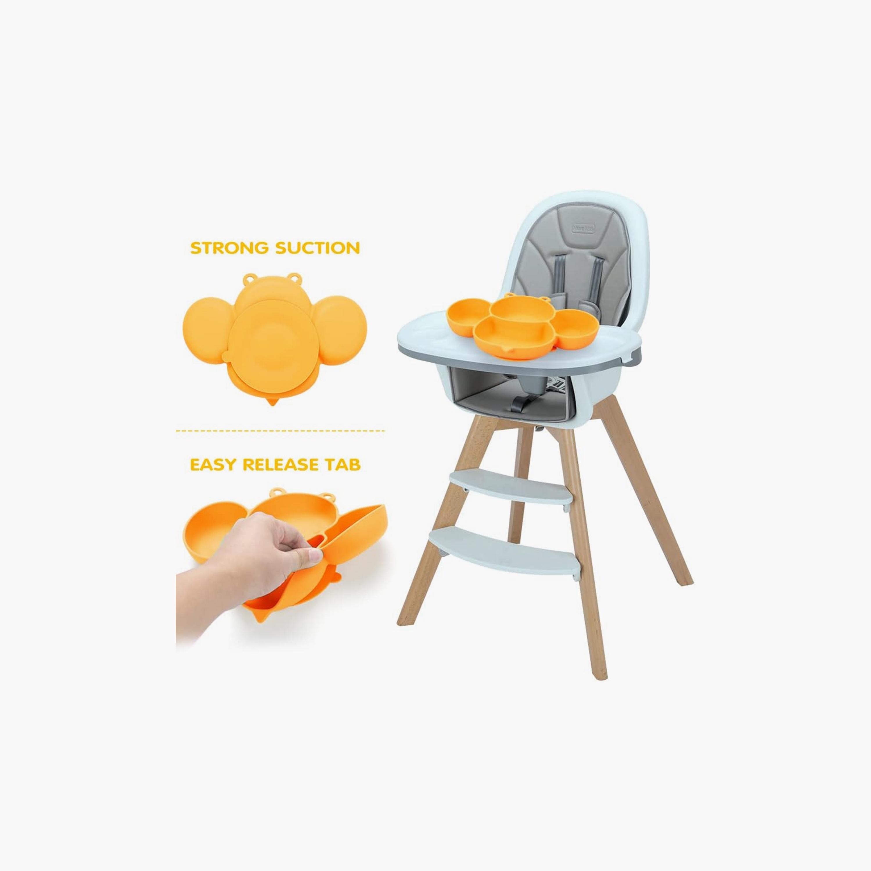 Little Angel Silicone Set of Plate, Bowl, Spoon & Fork, Bee-baby-feeding-mealtimeessentials-image-3