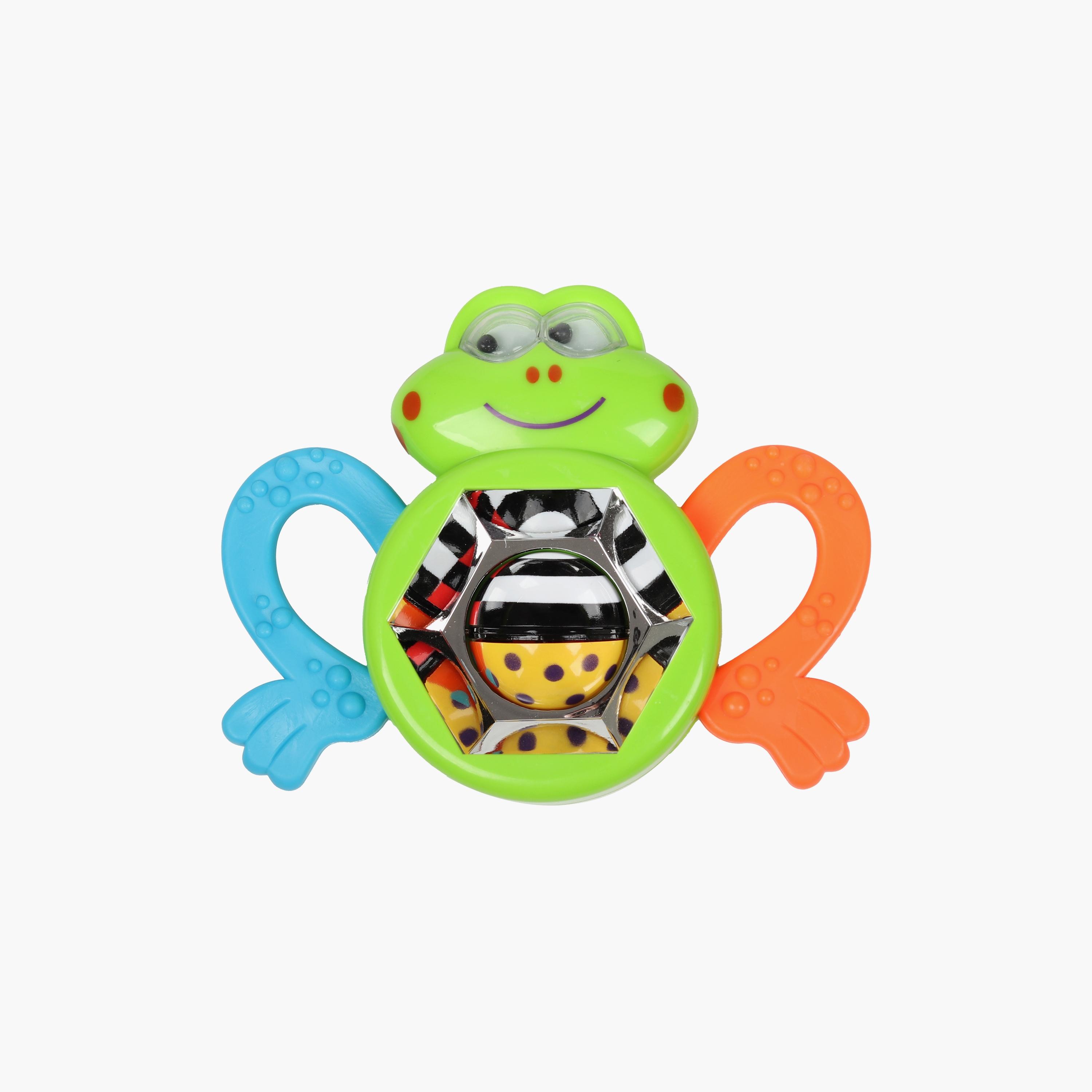 لعبة الخشخيشة والعضاضة للضفدع سيلي جروفي من ليتل أنجل-toys-babyandtoddlertoys-rattlesandteethers-image-1