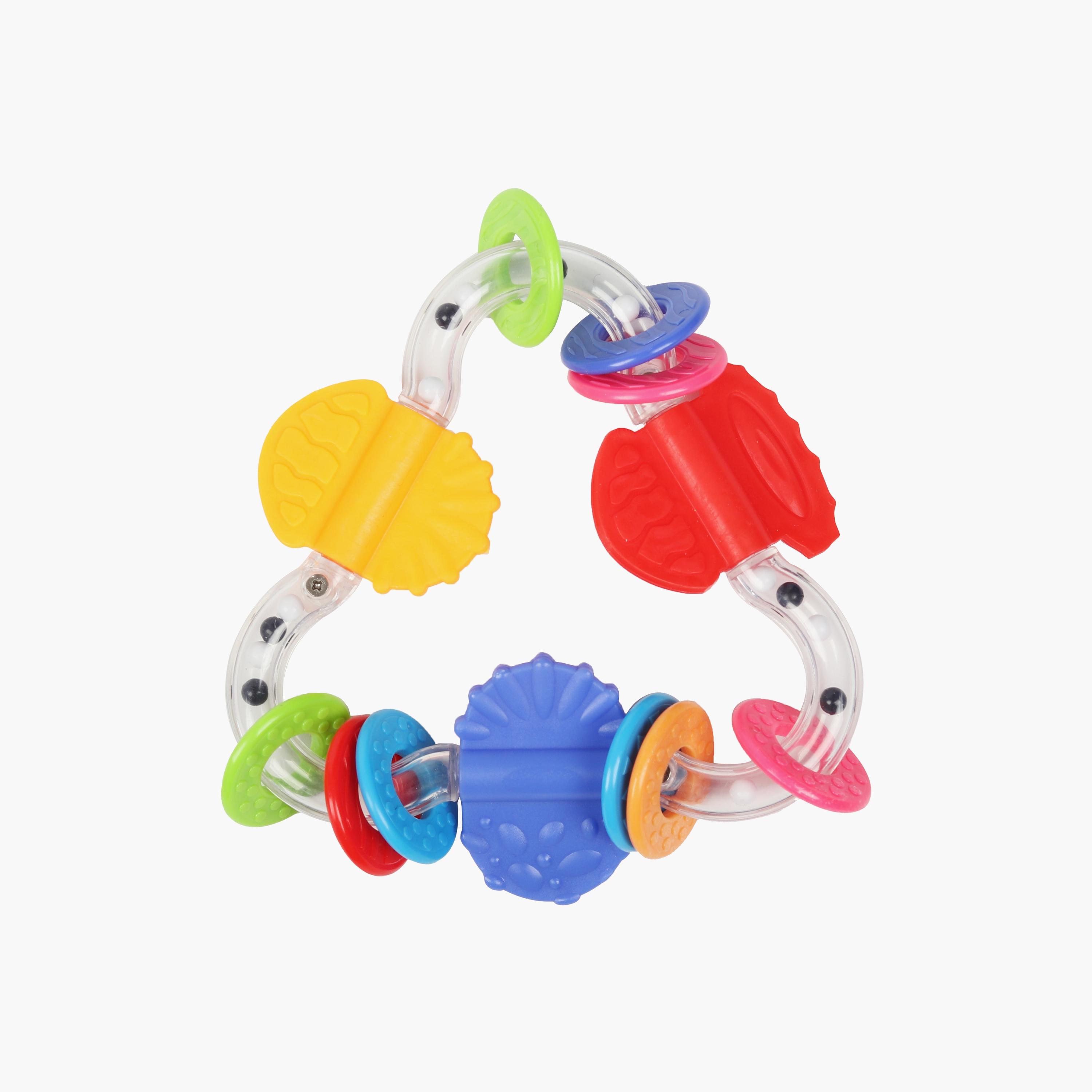 Little Angel Triangle Rattle Teether & Clacker Toy-toys-babyandtoddlertoys-rattlesandteethers-image-1