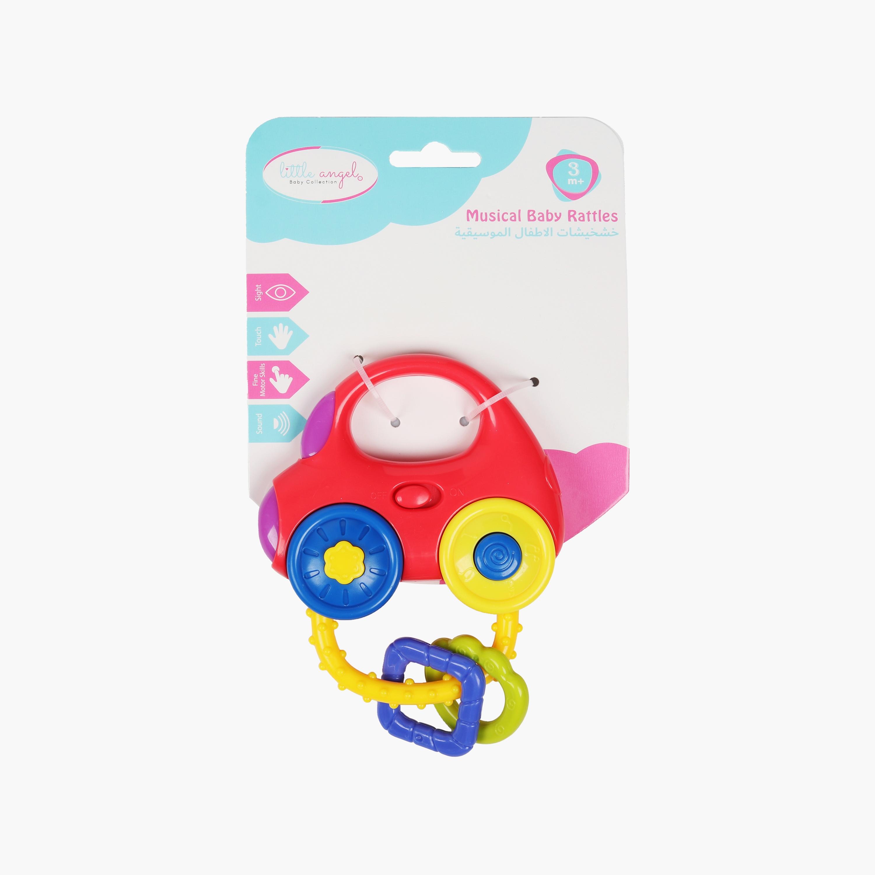 Little Angel Musical Car Rattle Teether-toys-babyandtoddlertoys-rattlesandteethers-image-3