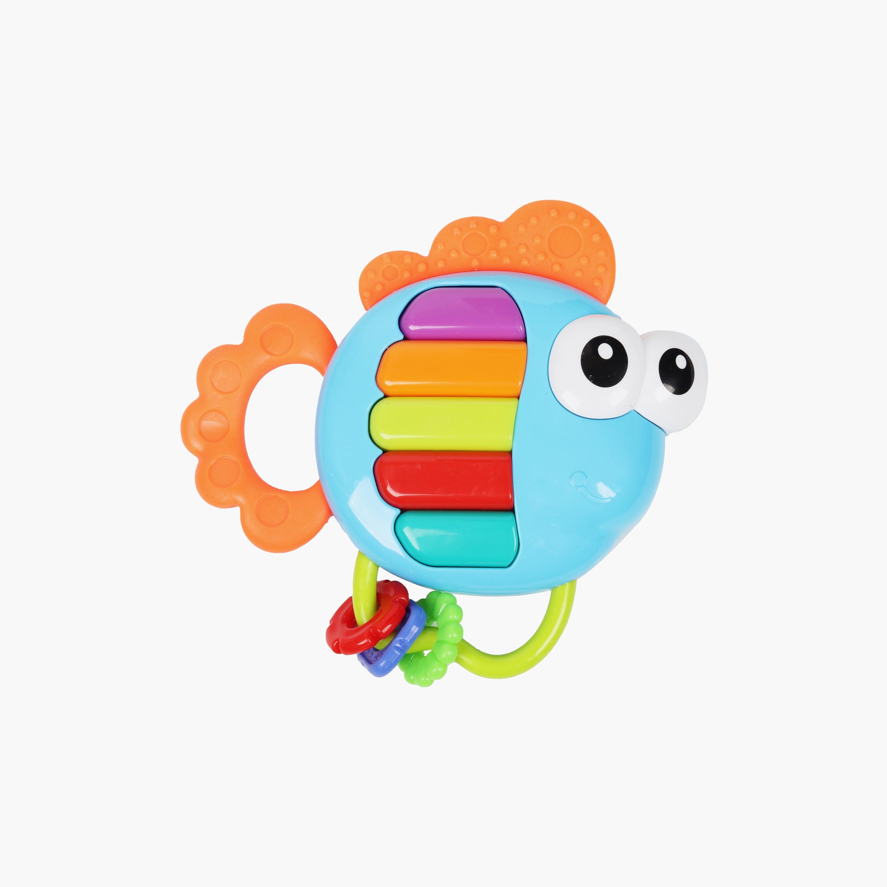Little Angel Musical Piano Fish Rattle Teether Toy-toys-babyandtoddlertoys-rattlesandteethers-image-1