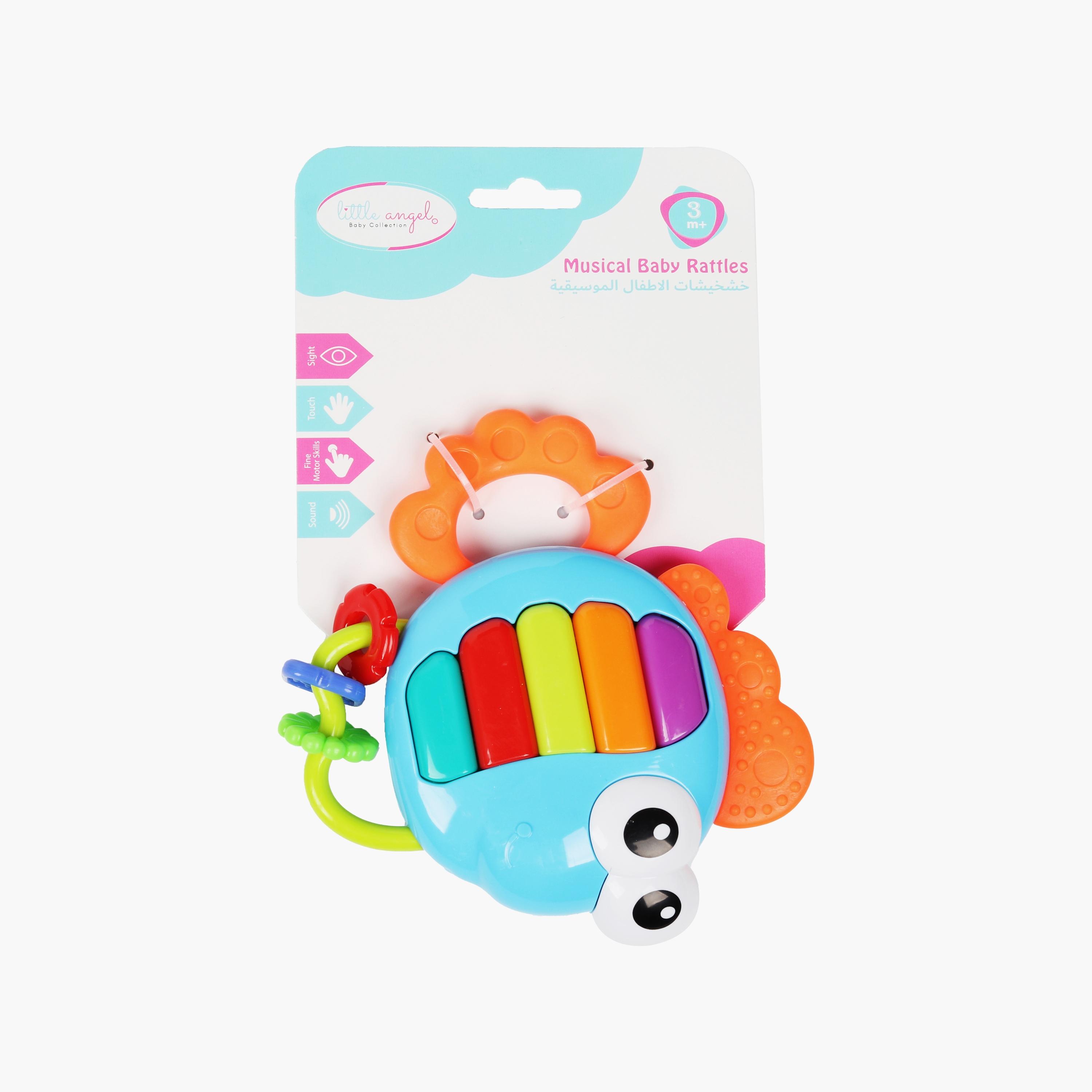 Little Angel Musical Piano Fish Rattle Teether Toy-toys-babyandtoddlertoys-rattlesandteethers-image-3