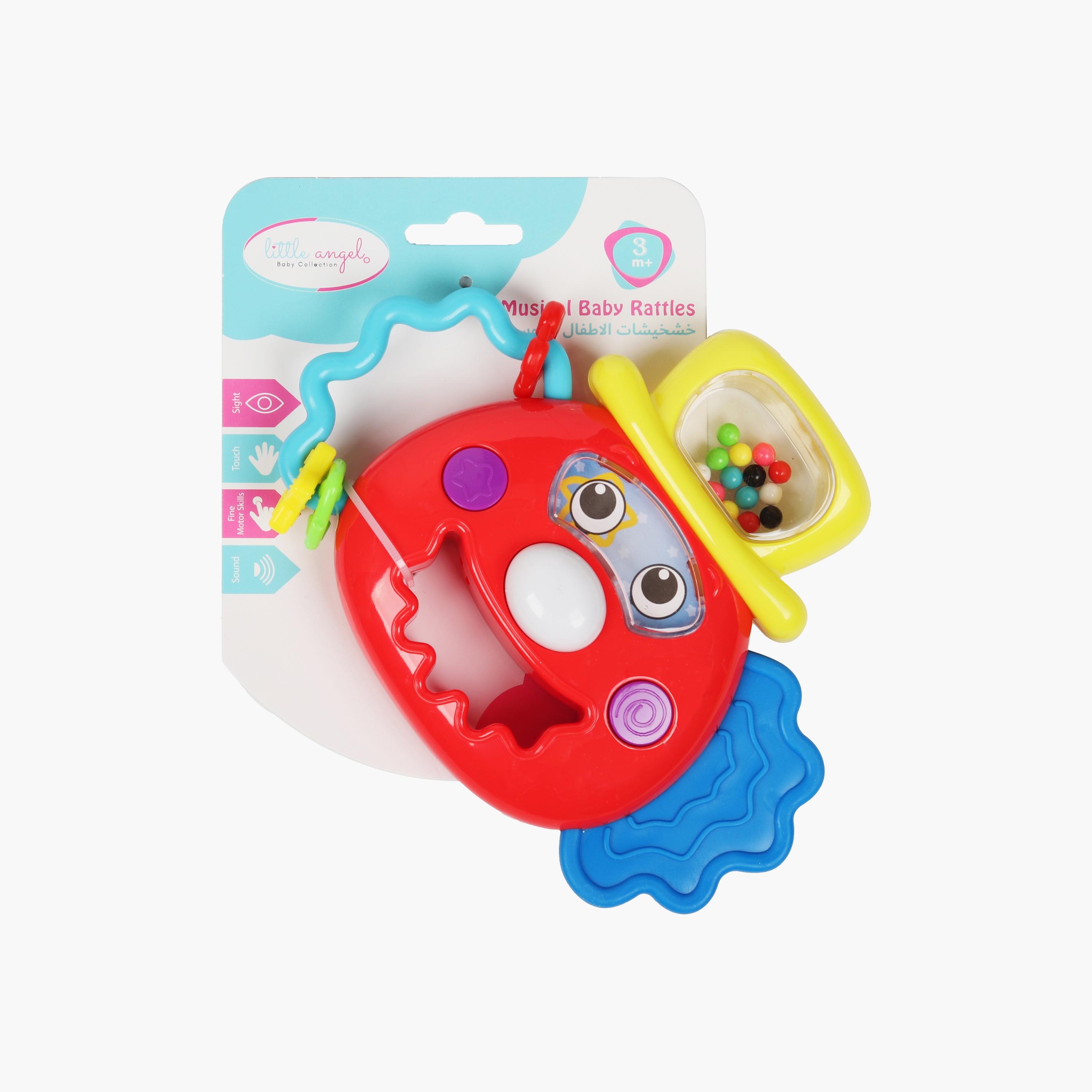 Little Angel Mr. Quirky Clown Rattle Teether-toys-babyandtoddlertoys-rattlesandteethers-image-4