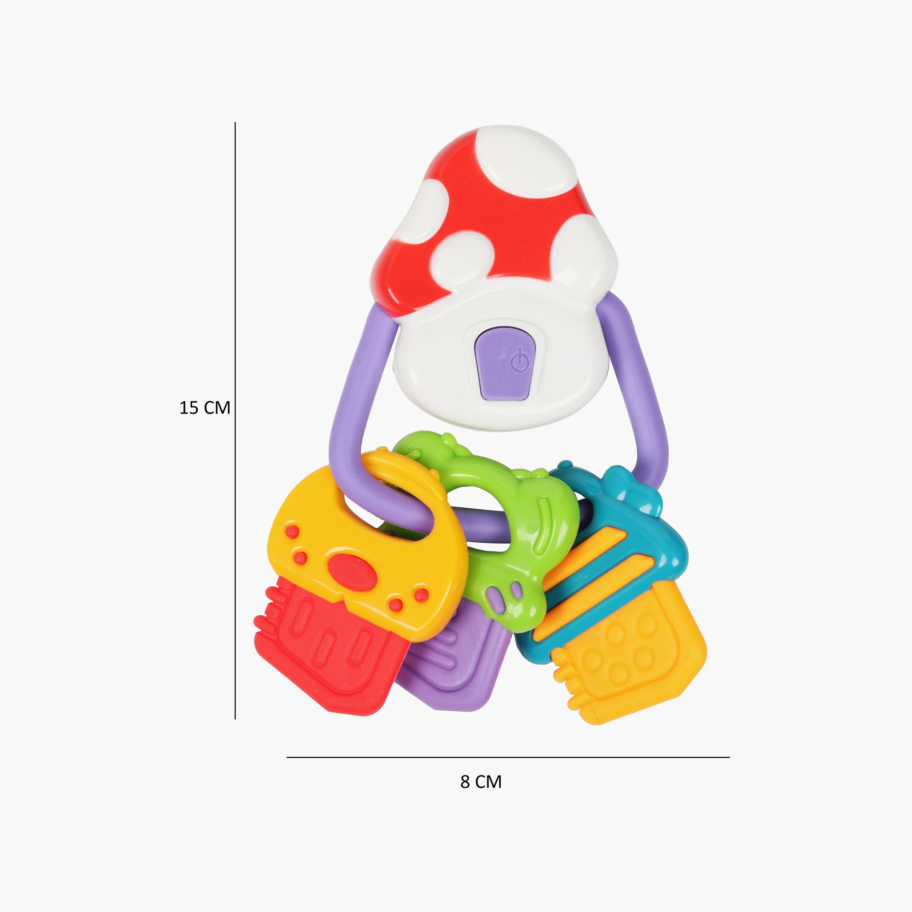 Little Angel Musical Mushroom House Keys Rattle Teether-toys-babyandtoddlertoys-rattlesandteethers-image-3