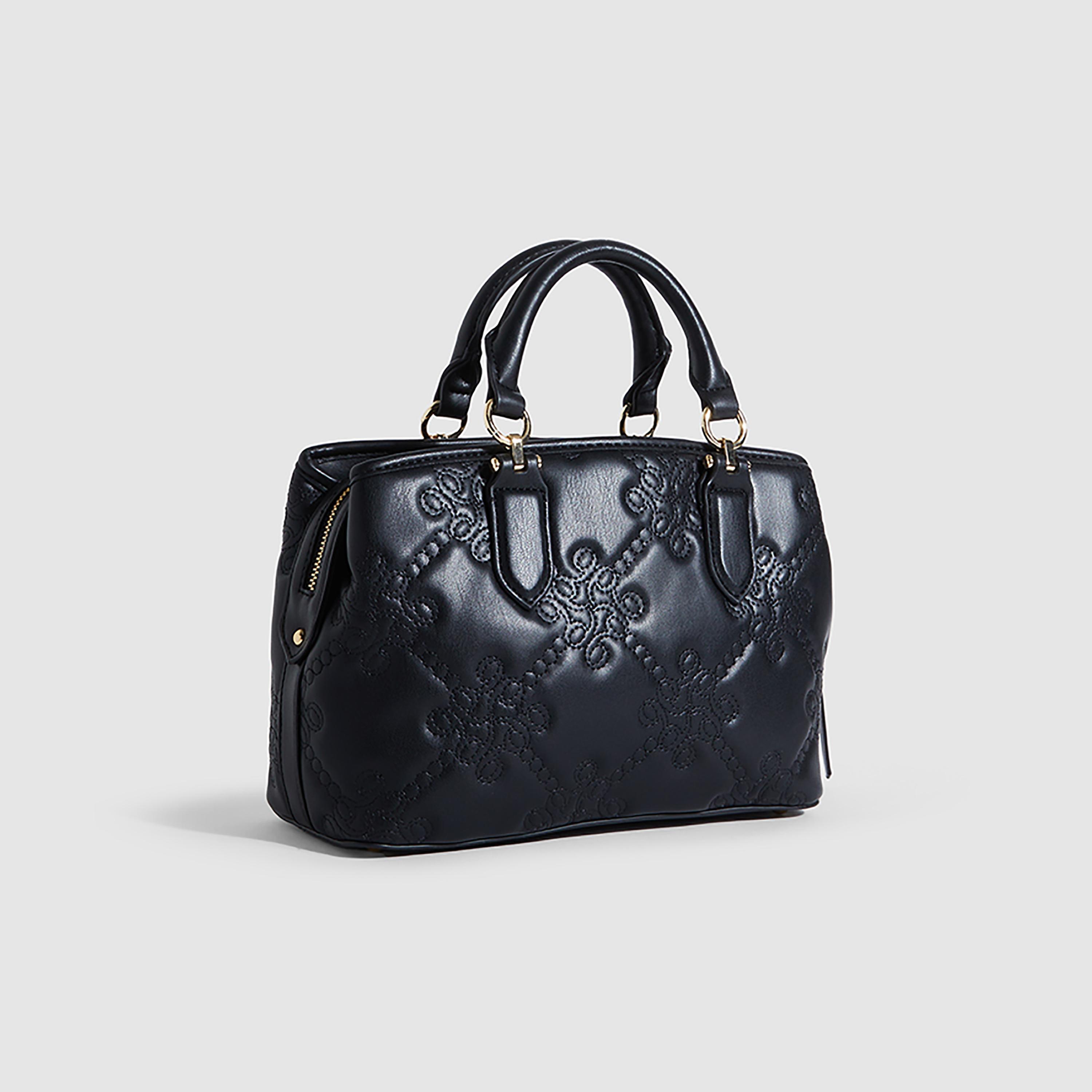 حقيبة مبطنة من ناين ويست بشعار مع سحاب للإغلاق وحزام قابل للفصل-women-bagsandwallets-handbags-image-2