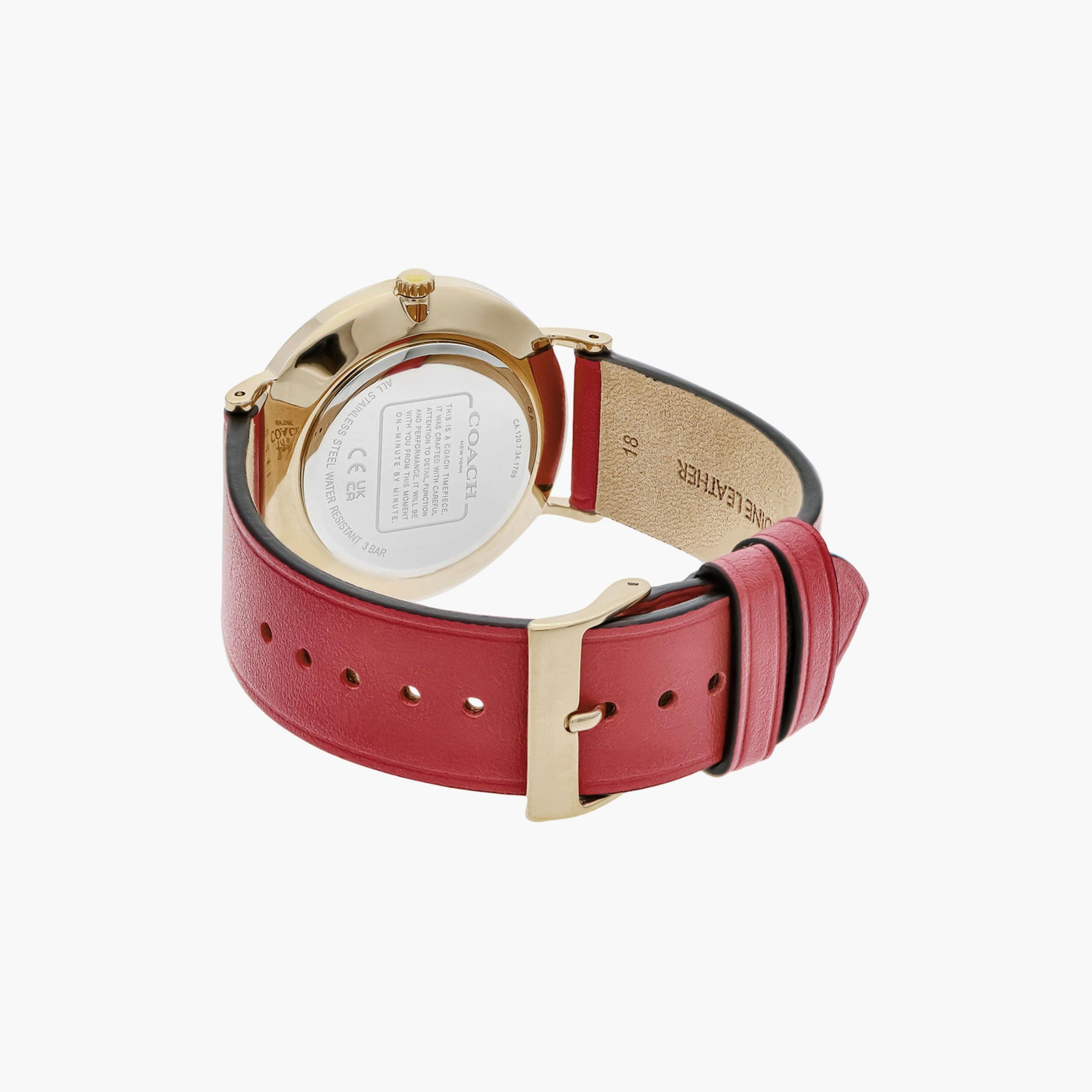 ساعة انالوج من كوتش للنساء بسوار جلدي مع لون احمر | 14503852-women-watchesandjewellery-watches-image-5