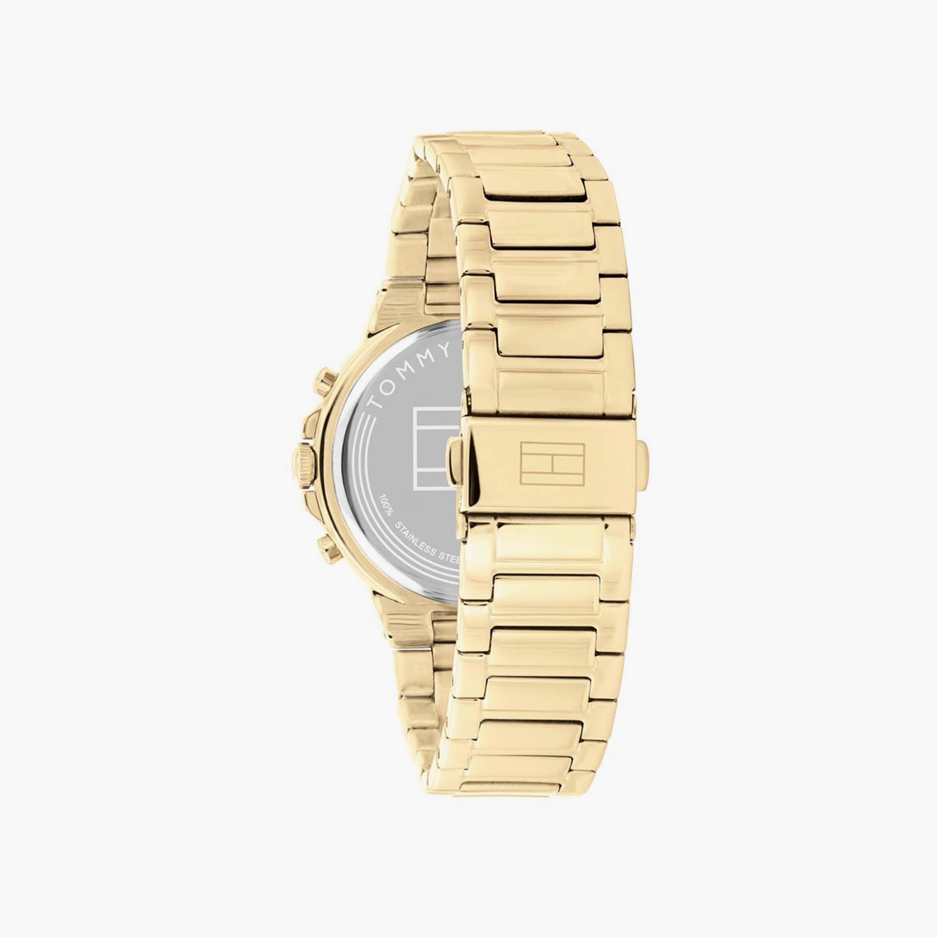 ساعة كرونوغراف ذهبية بسوار ستانلس ستيل من تومي هيلفيغر للنساء | 1782380-women-watchesandjewellery-watches-image-3