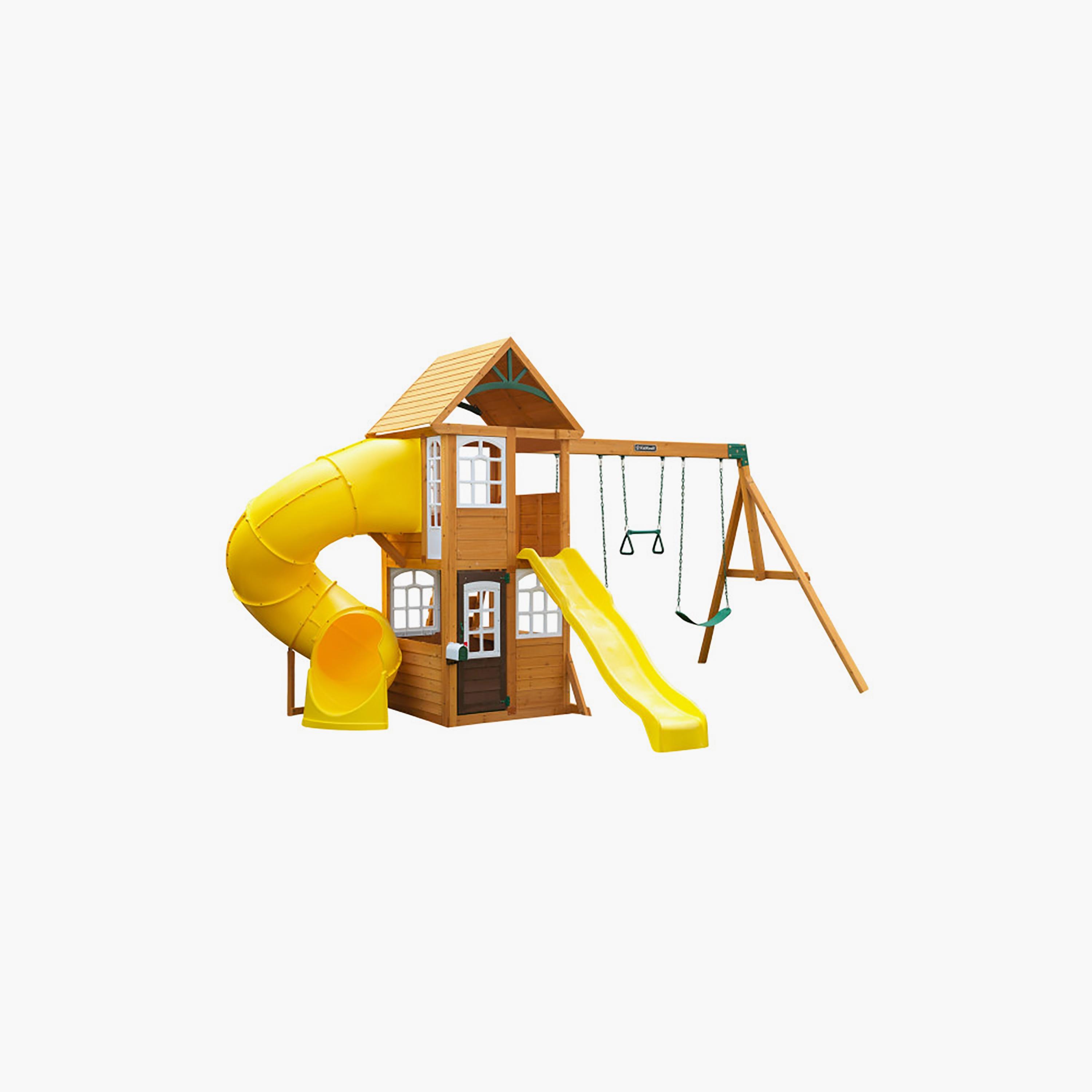 Buy Kidkraft Castlewood Wooden Swing Set Online Babyshop UAE