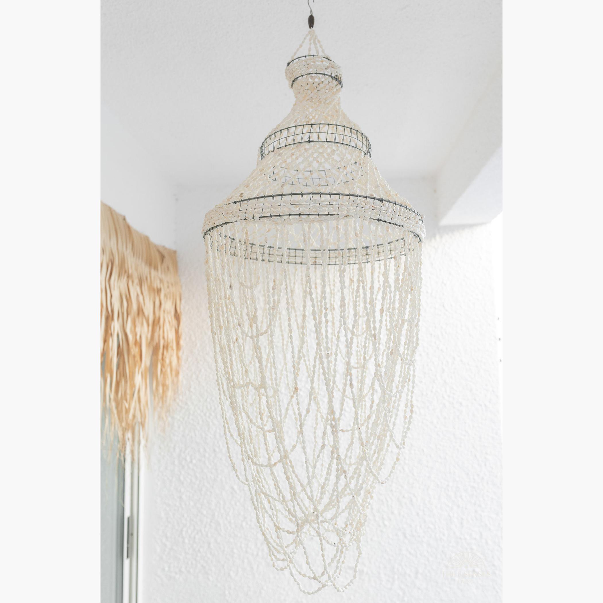 The 8 Senses Living Magnolia Seashells Chandelier Lampshade