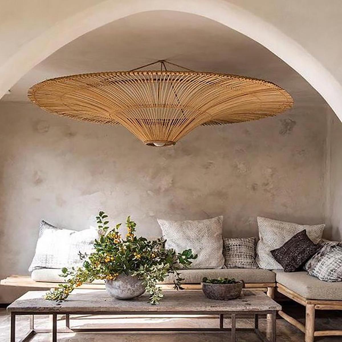The 8 Senses Living Extra Large Rattan Pendant Lampshade