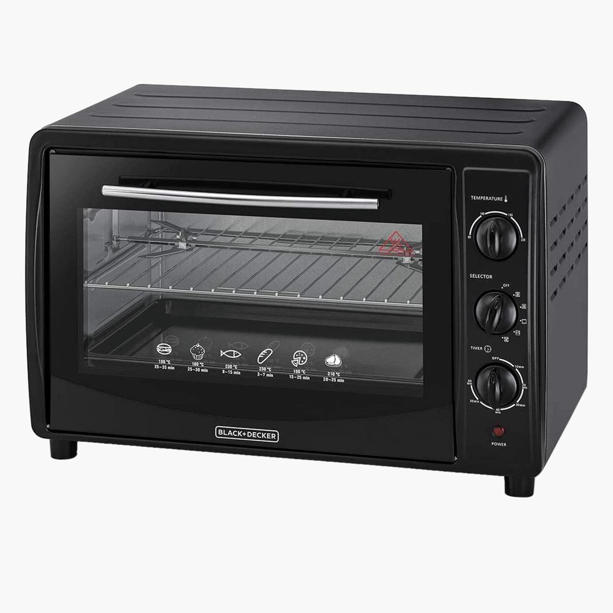 Black + Decker 45 L Double Glass Multifunction Toaster Oven with Rotisserie - TRO45RDG-B5