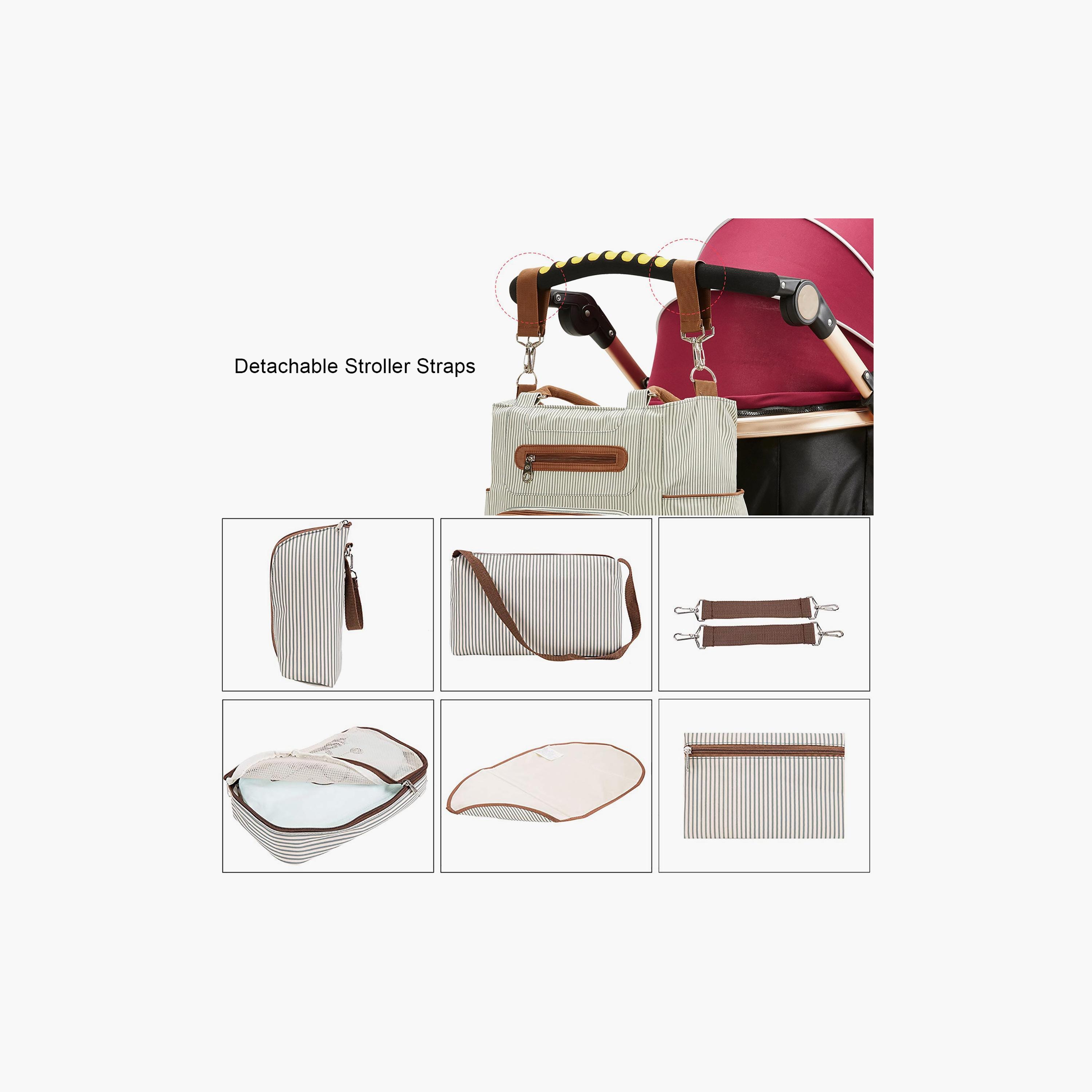 Little Story 6-Piece Diaper Bag Set with Hooks-baby-diapering-diaperbags-image-3