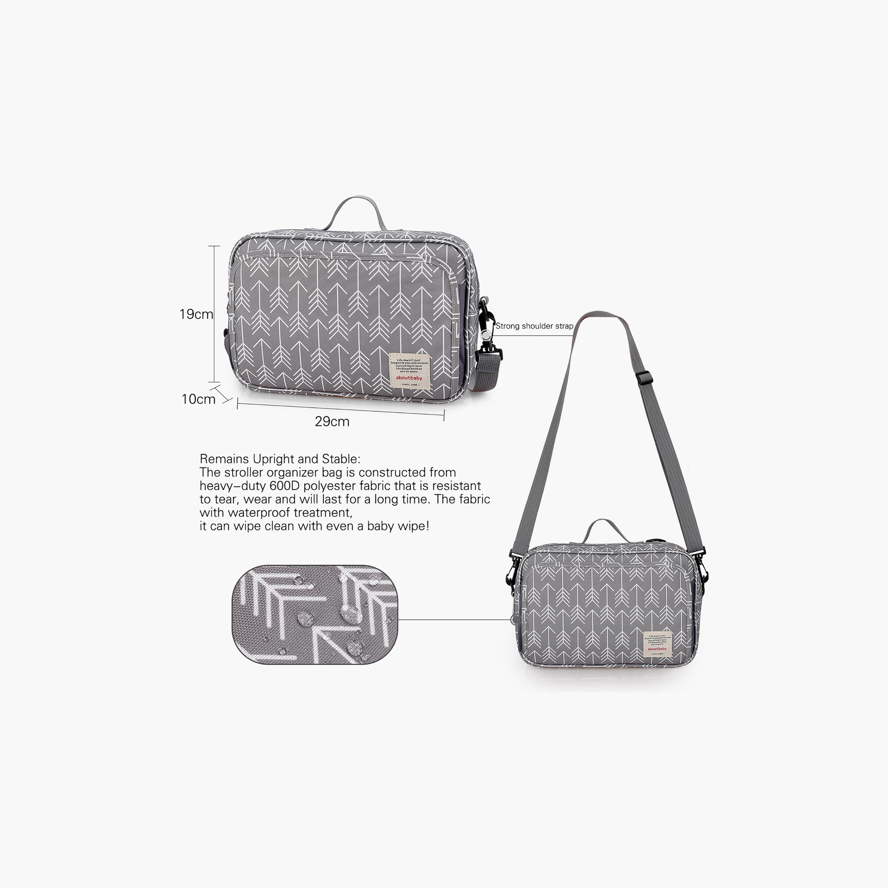 Little Story Baby Diaper Changing Clutch Kit, Melange Grey-baby-gear-diaperbags-image-4