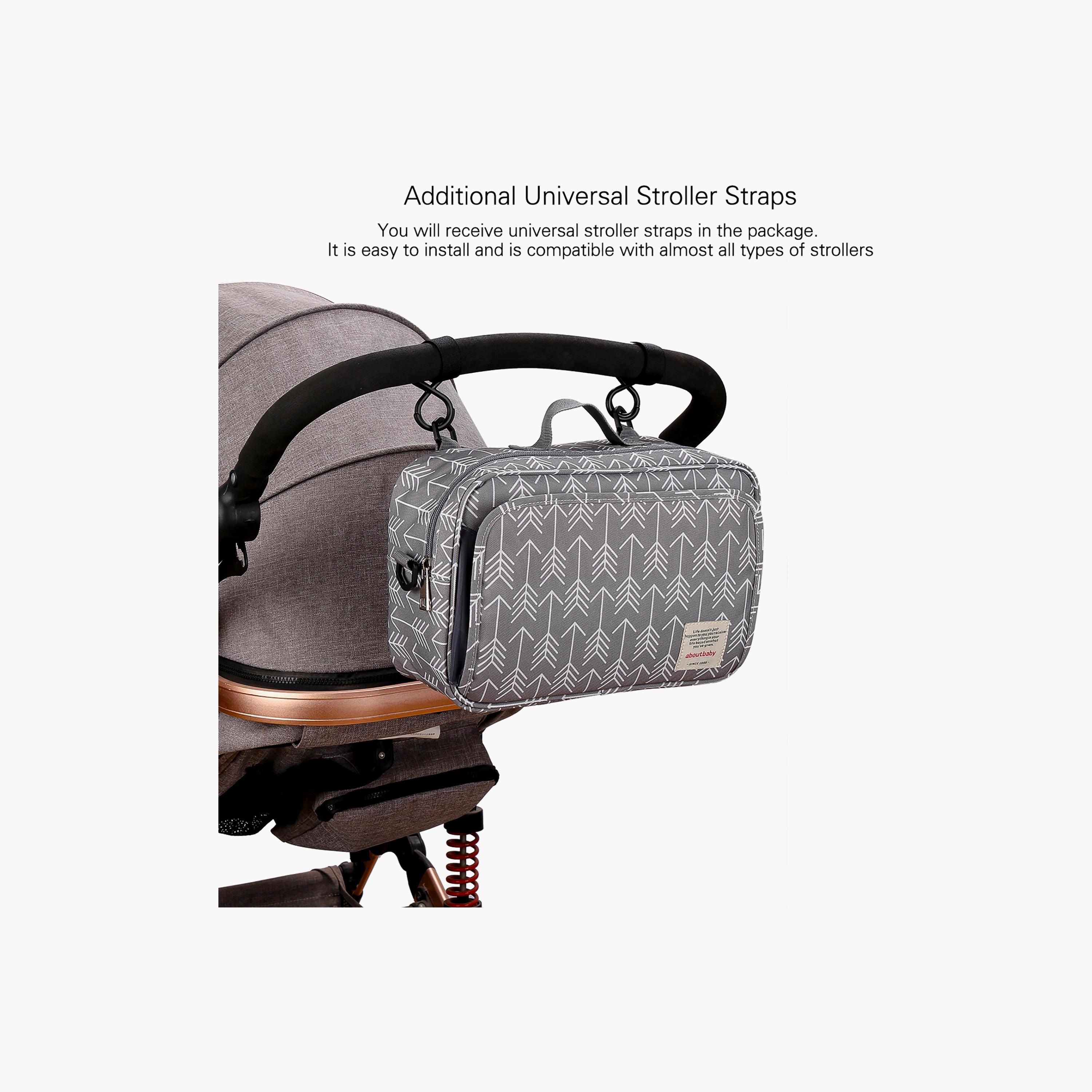 Little Story Baby Diaper Changing Clutch Kit, Melange Grey-baby-gear-diaperbags-image-5