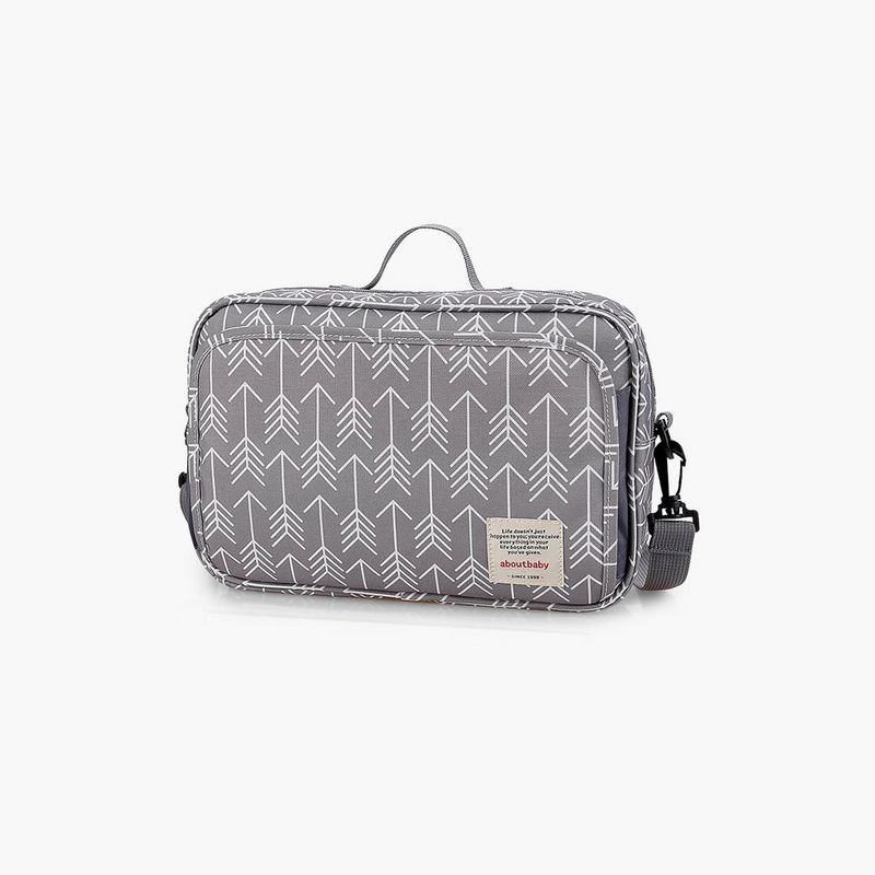 Little Story Baby Diaper Changing Clutch Kit, Melange Grey — صورة 1