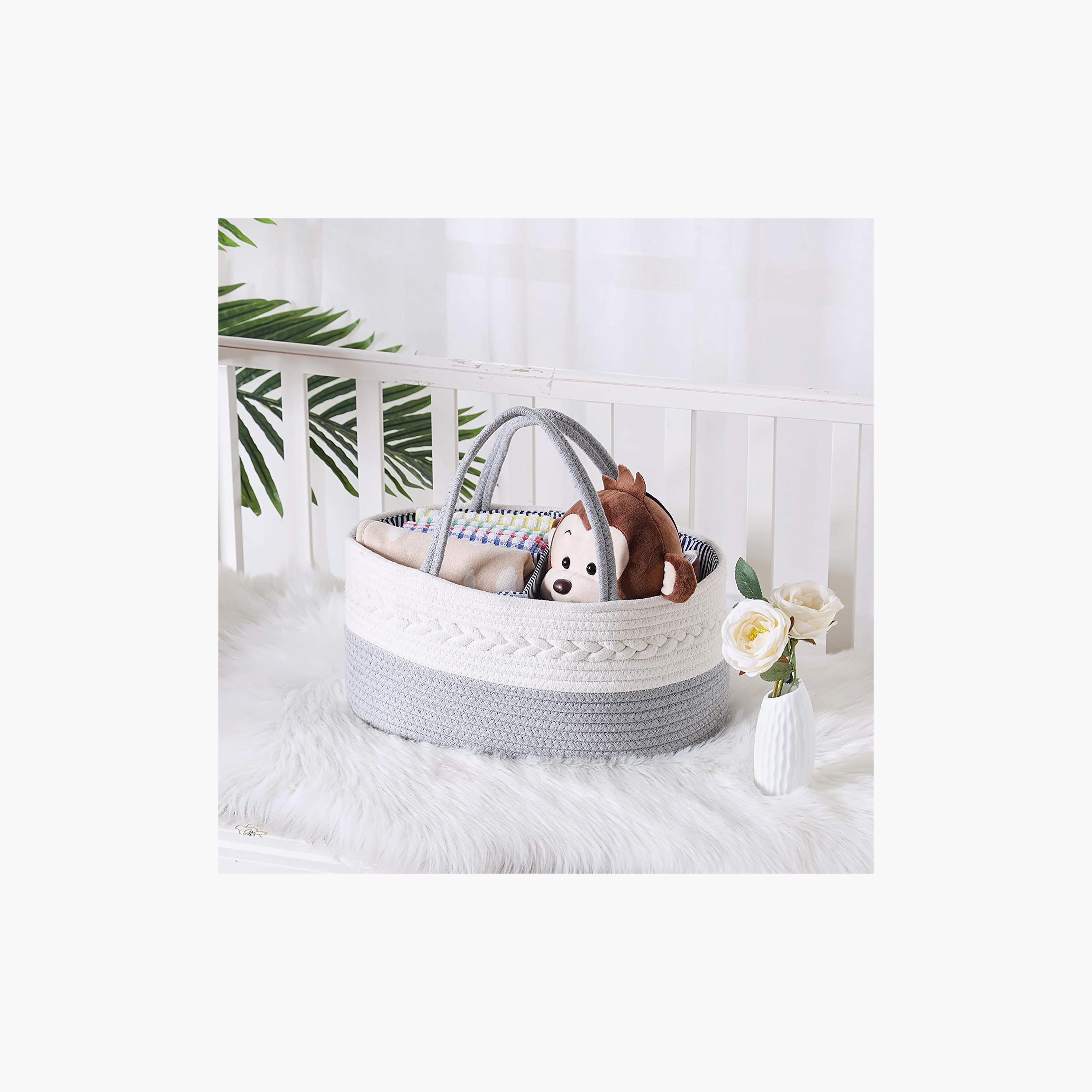 Little Story Cotton Rope Diaper Caddy-baby-diapering-diaperbags-image-3