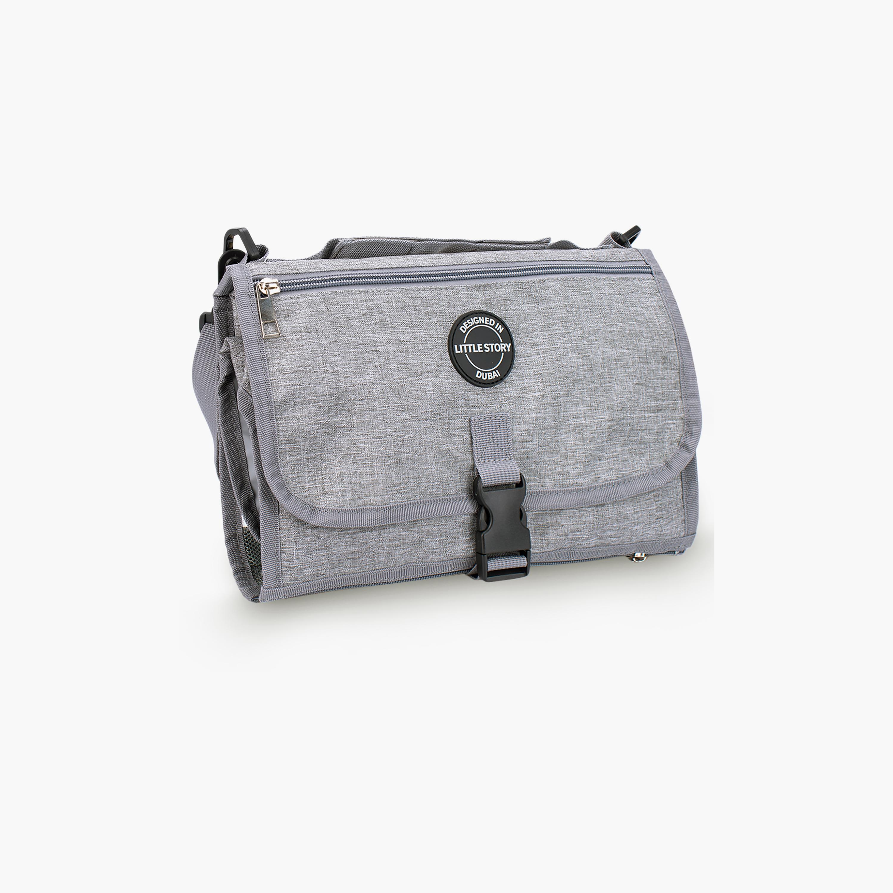 Little Story Diaper Changing Station Kit, Grey-baby-diapering-diaperbags-image-1