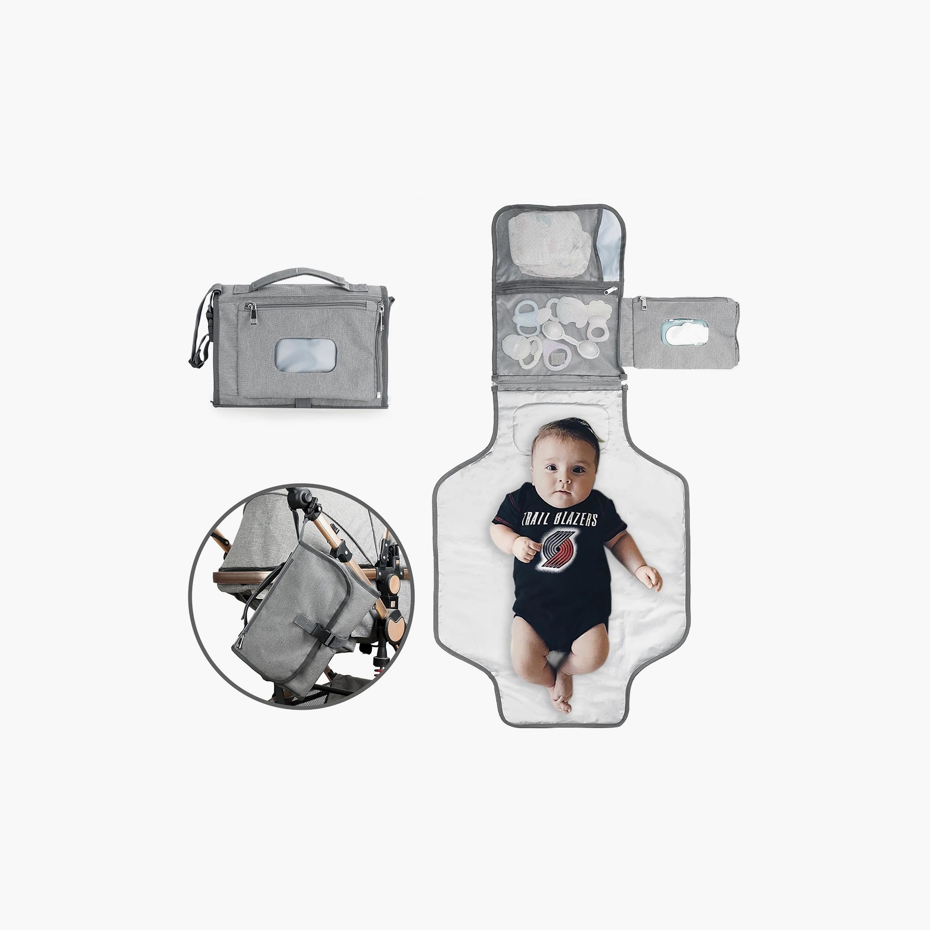 Little Story Diaper Changing Station Kit, Grey-baby-diapering-diaperbags-image-5