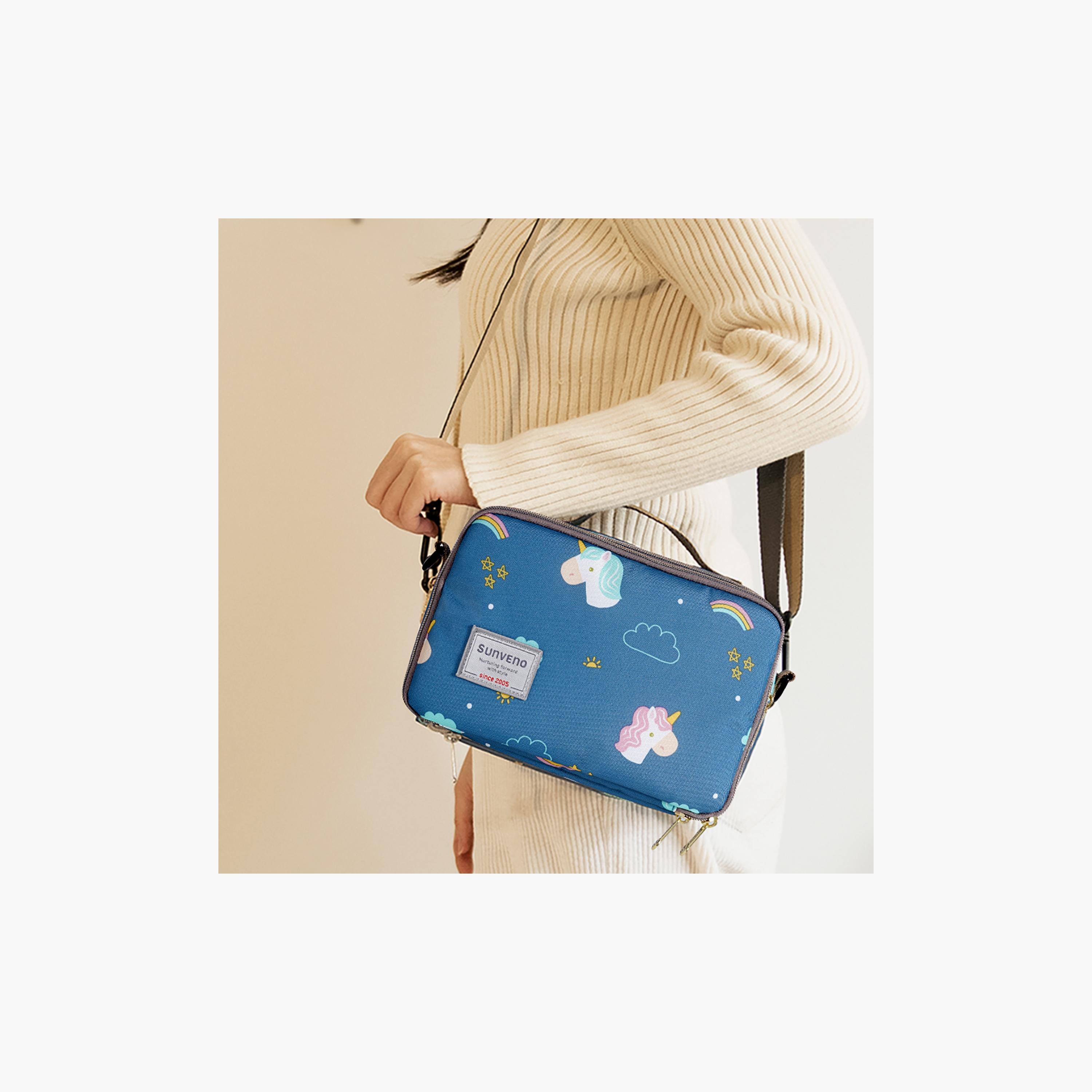 Sunveno Diaper Changing Clutch with Mat, Unicorn Blue-baby-diapering-diaperbags-image-5