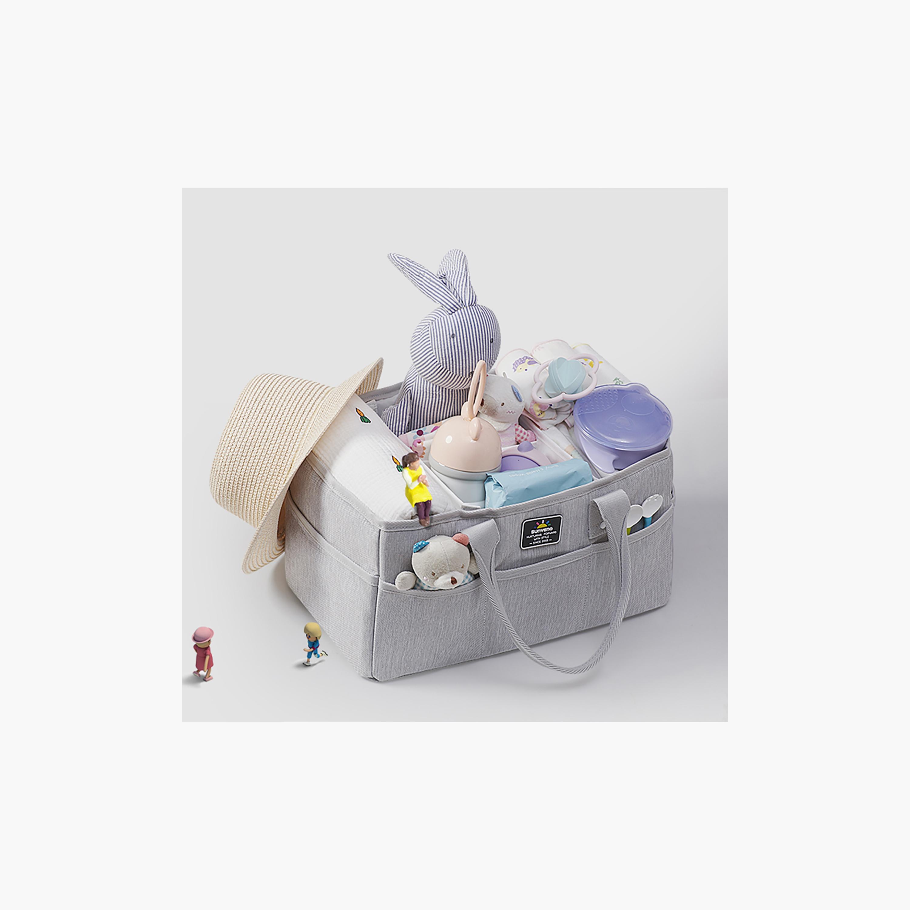 Sunveno Diaper Caddy, Grey-baby-diapering-diaperbags-image-2