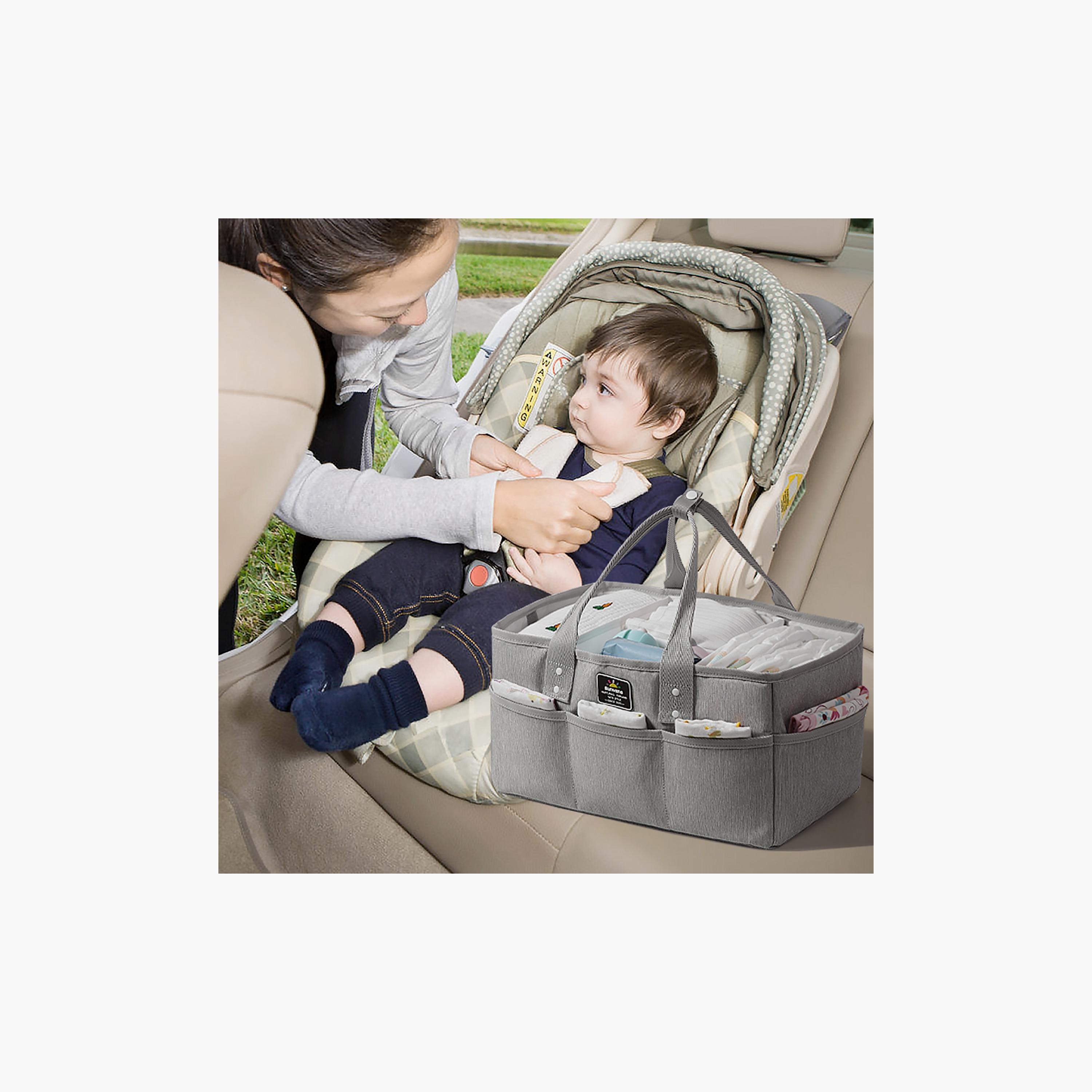 Sunveno Diaper Caddy, Grey-baby-diapering-diaperbags-image-5