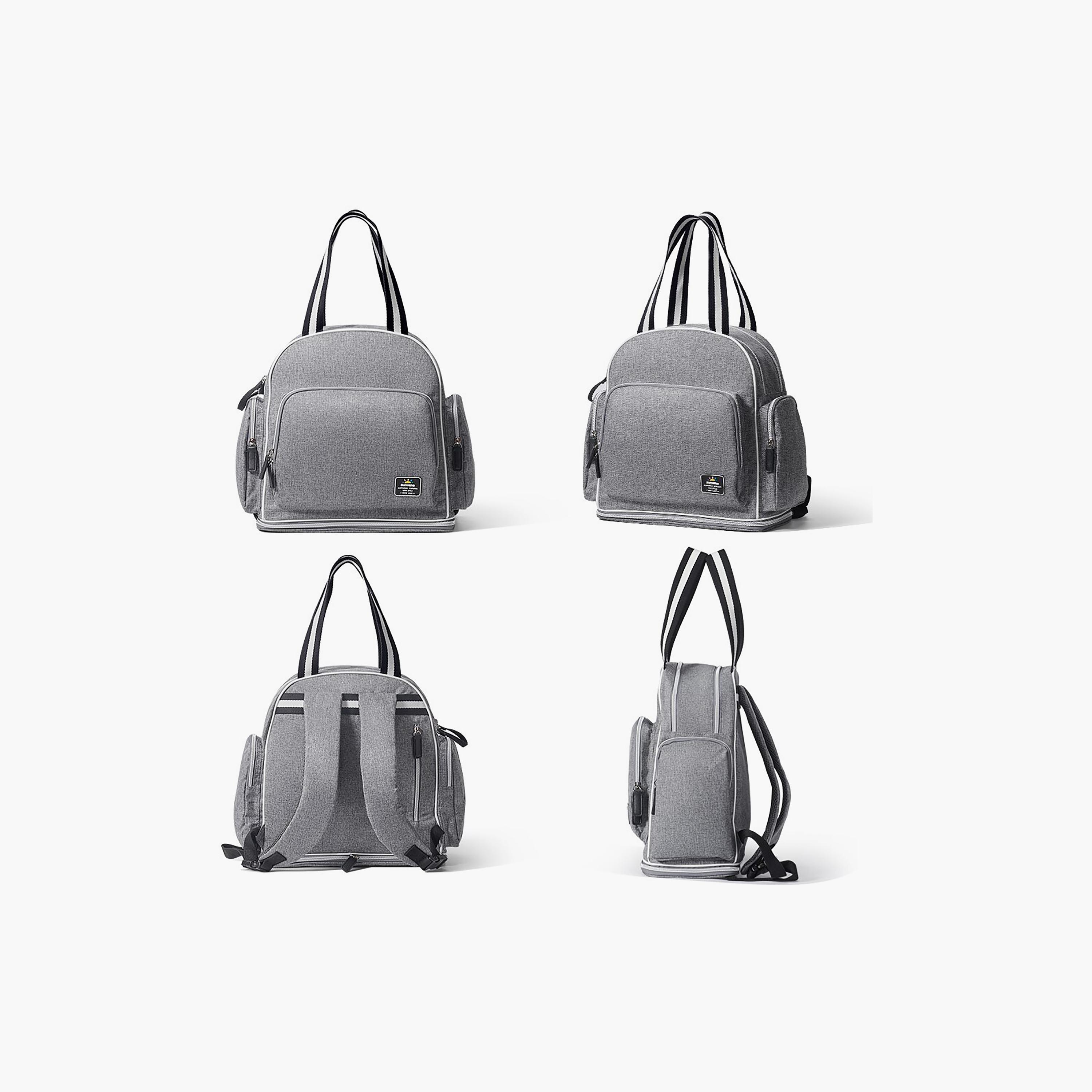 Sunveno Signature Maternity Diaper Bag, Grey-baby-diapering-diaperbags-image-1