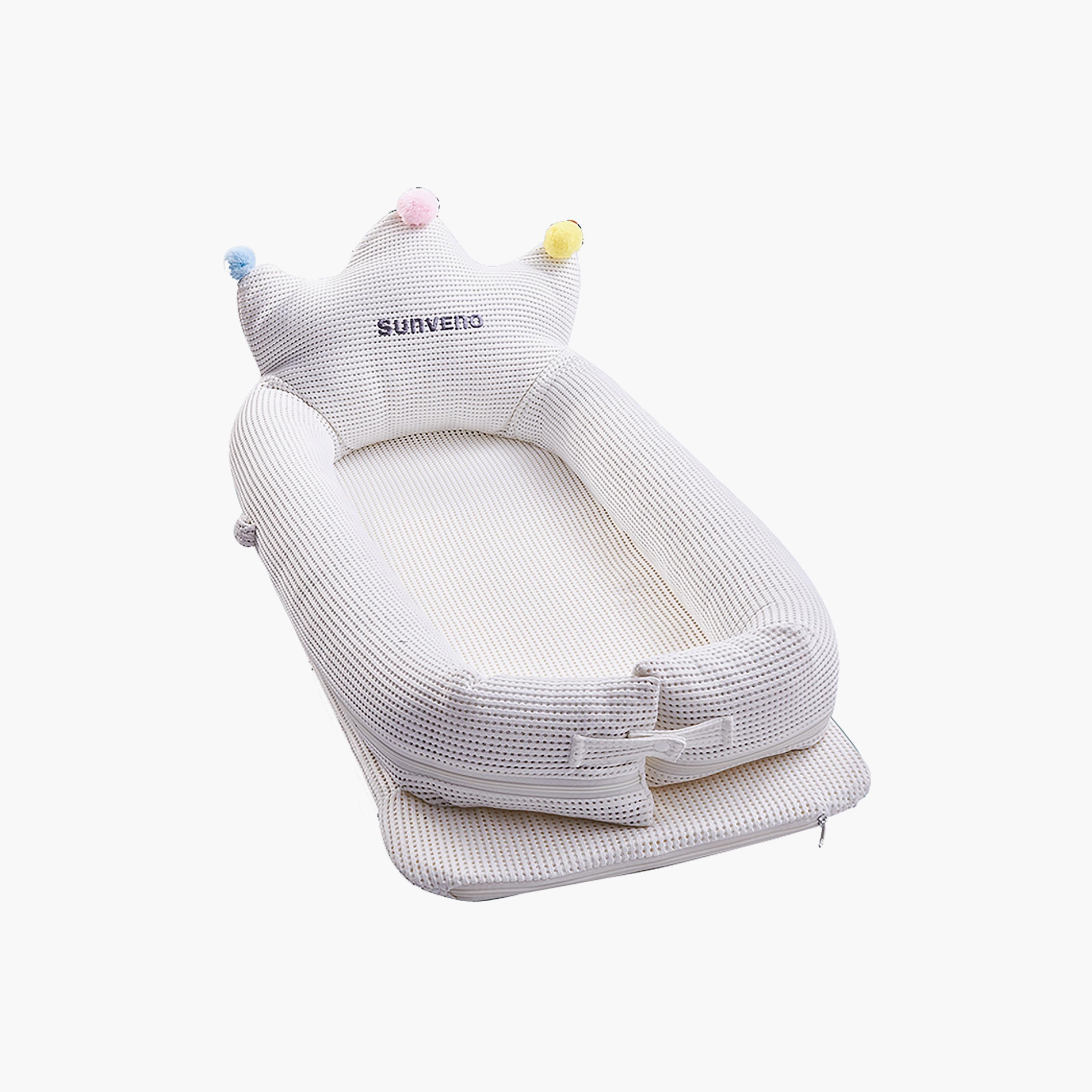 Sunveno  All Season Royal Baby Nest, White-baby-nursery-babybedding-image-1