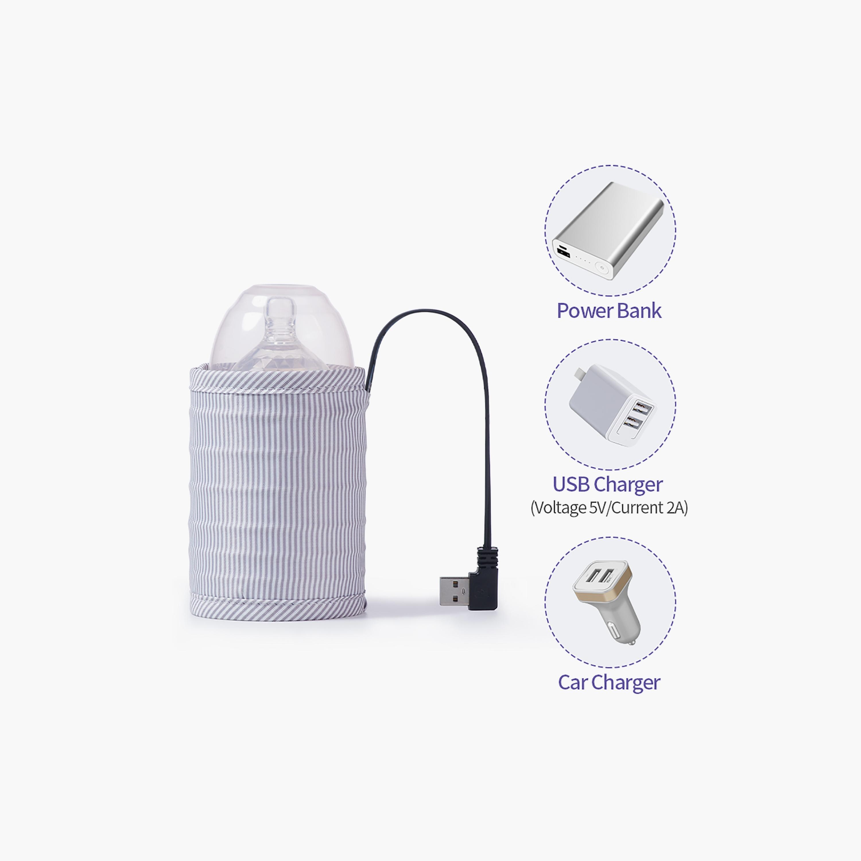 Sunveno Travel Milk Bottle Warmer with USB, Grey-baby-feeding-sterilizersandwarmers-image-4