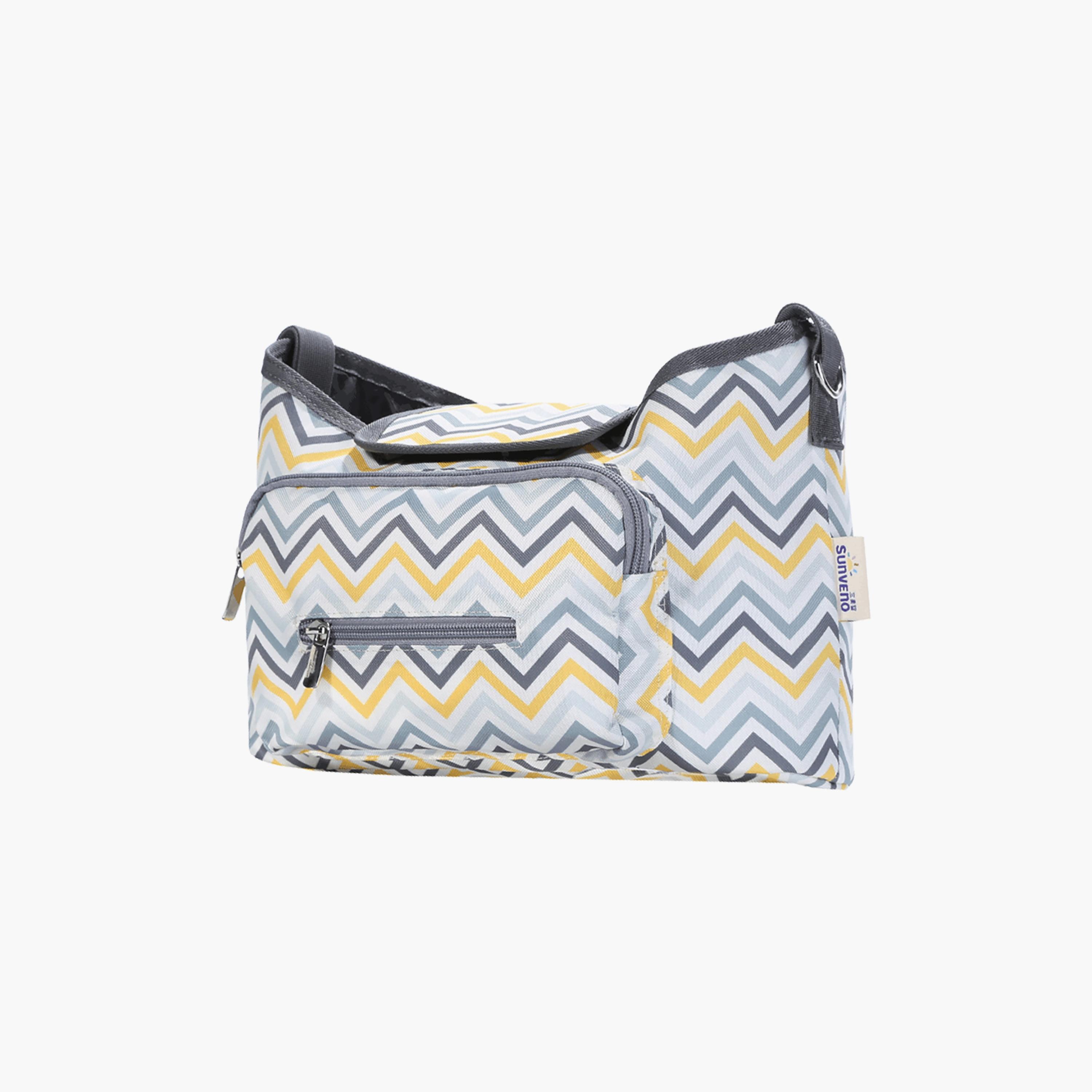 Sunveno Baby Stroller Organizer Bag, Yellow Wave-baby-diapering-diaperbags-image-1