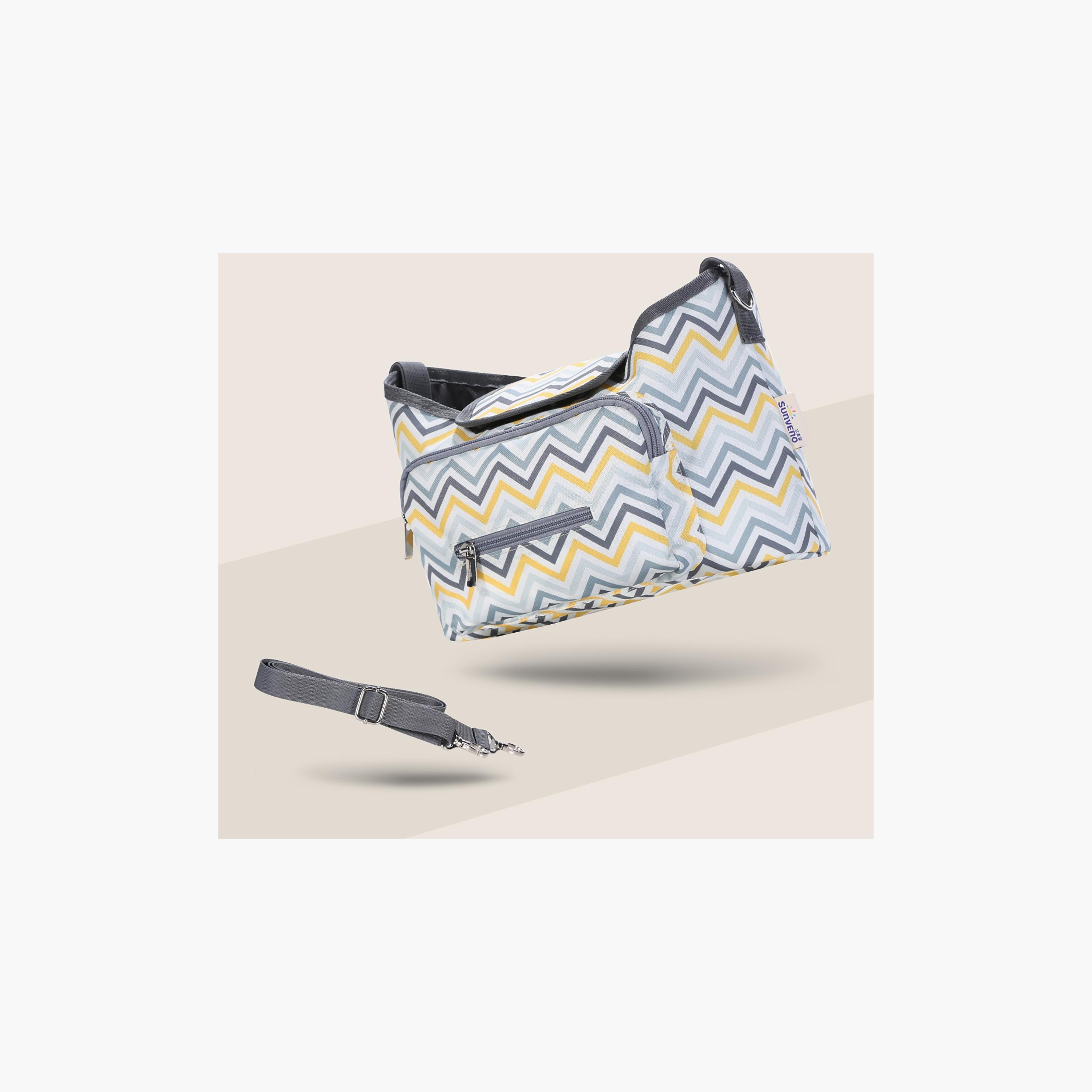 Sunveno Baby Stroller Organizer Bag, Yellow Wave-baby-diapering-diaperbags-image-2