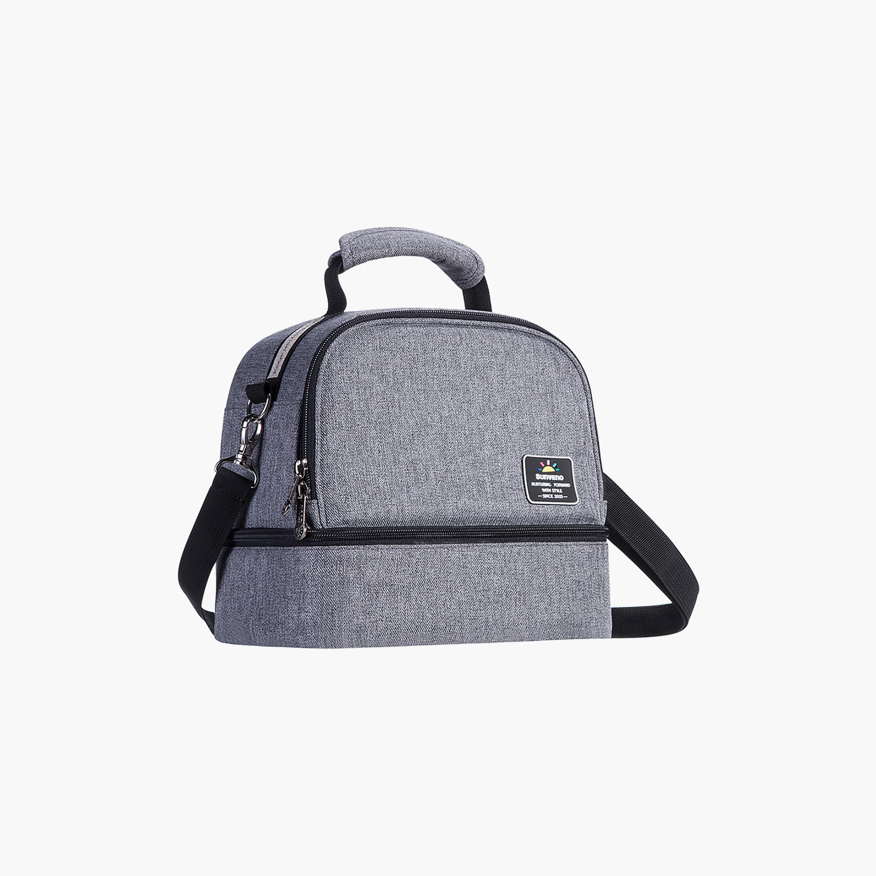 Sunveno Insulated Bottle Lunch Bag, Grey-school-lunchessentials-lunchbags-image-1