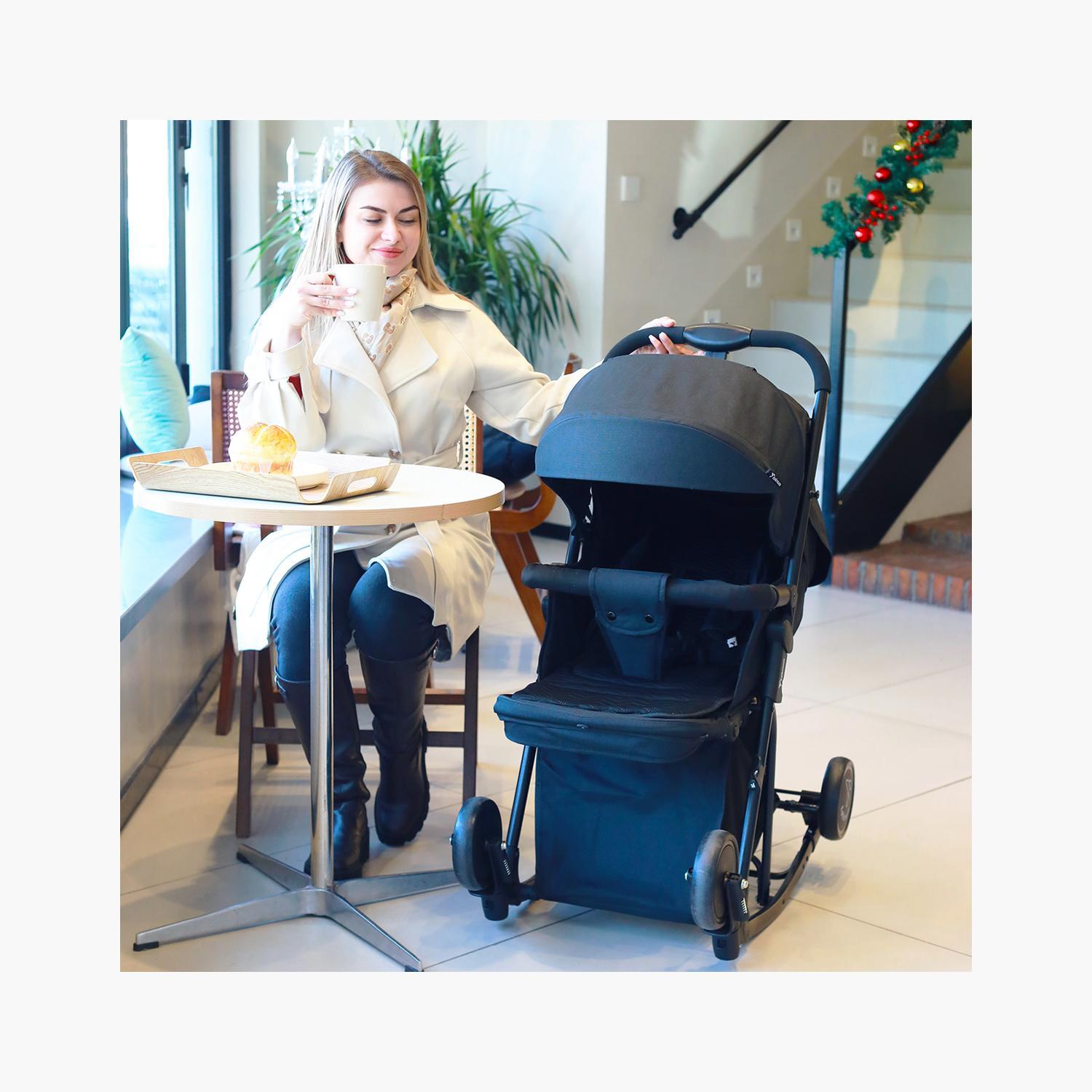 Teknum 2-In-1 Glide Comfort Stroller with Adjustable Canopy - Black-baby-gear-strollersandprams-strollers-image-22