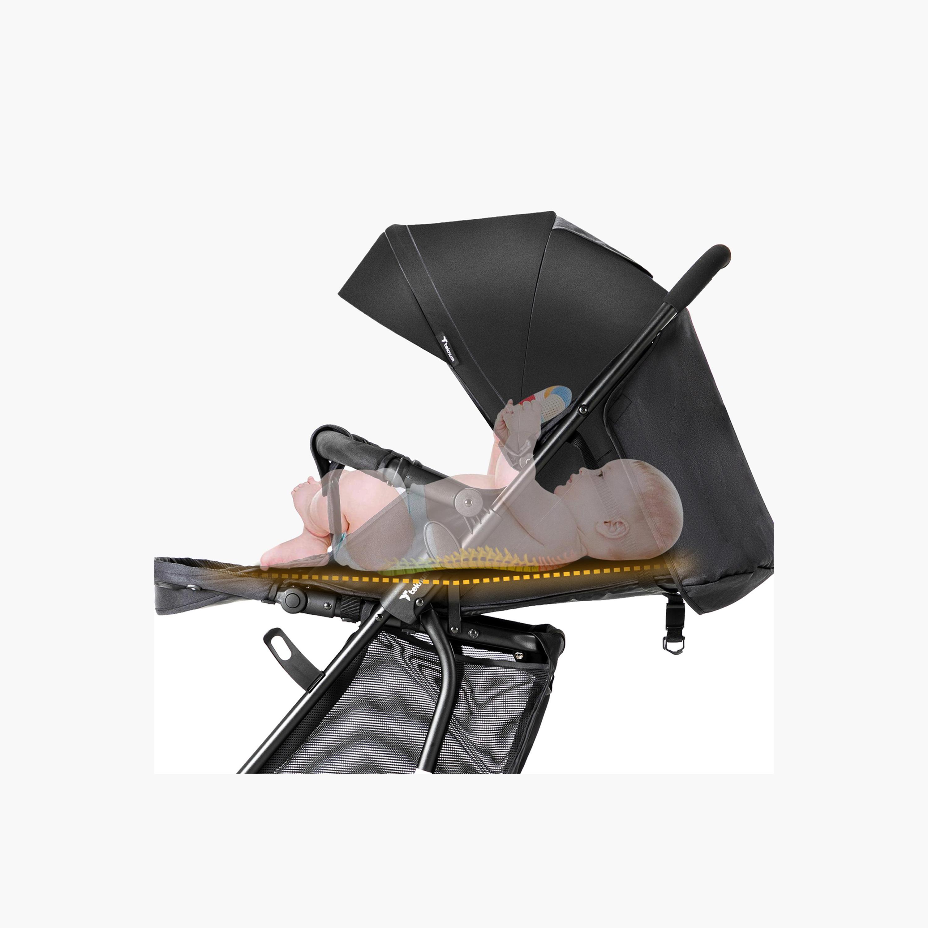 Teknum 2-In-1 Glide Comfort Stroller with Adjustable Canopy - Black-baby-gear-strollersandprams-strollers-image-26
