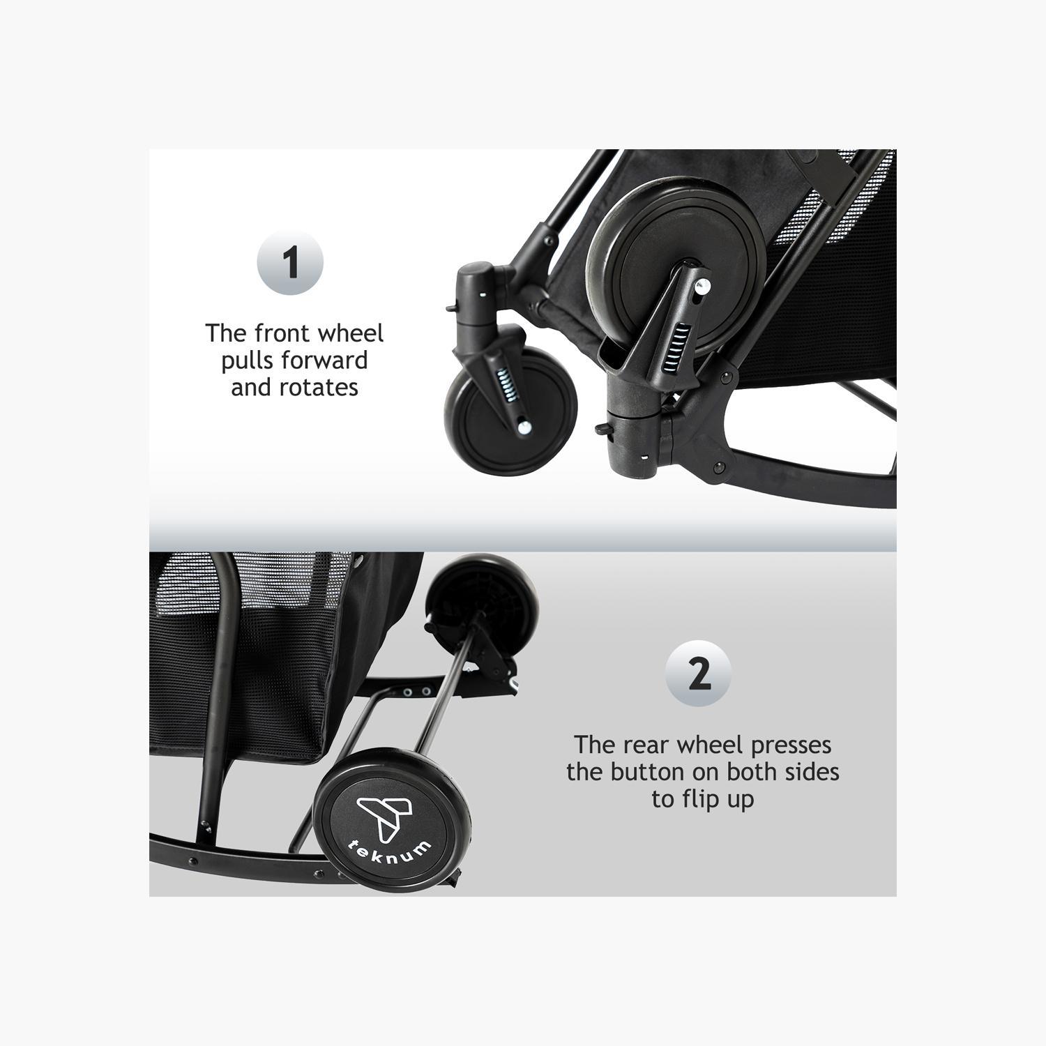 Teknum 2-In-1 Glide Comfort Stroller with Adjustable Canopy - Black-baby-gear-strollersandprams-strollers-image-10