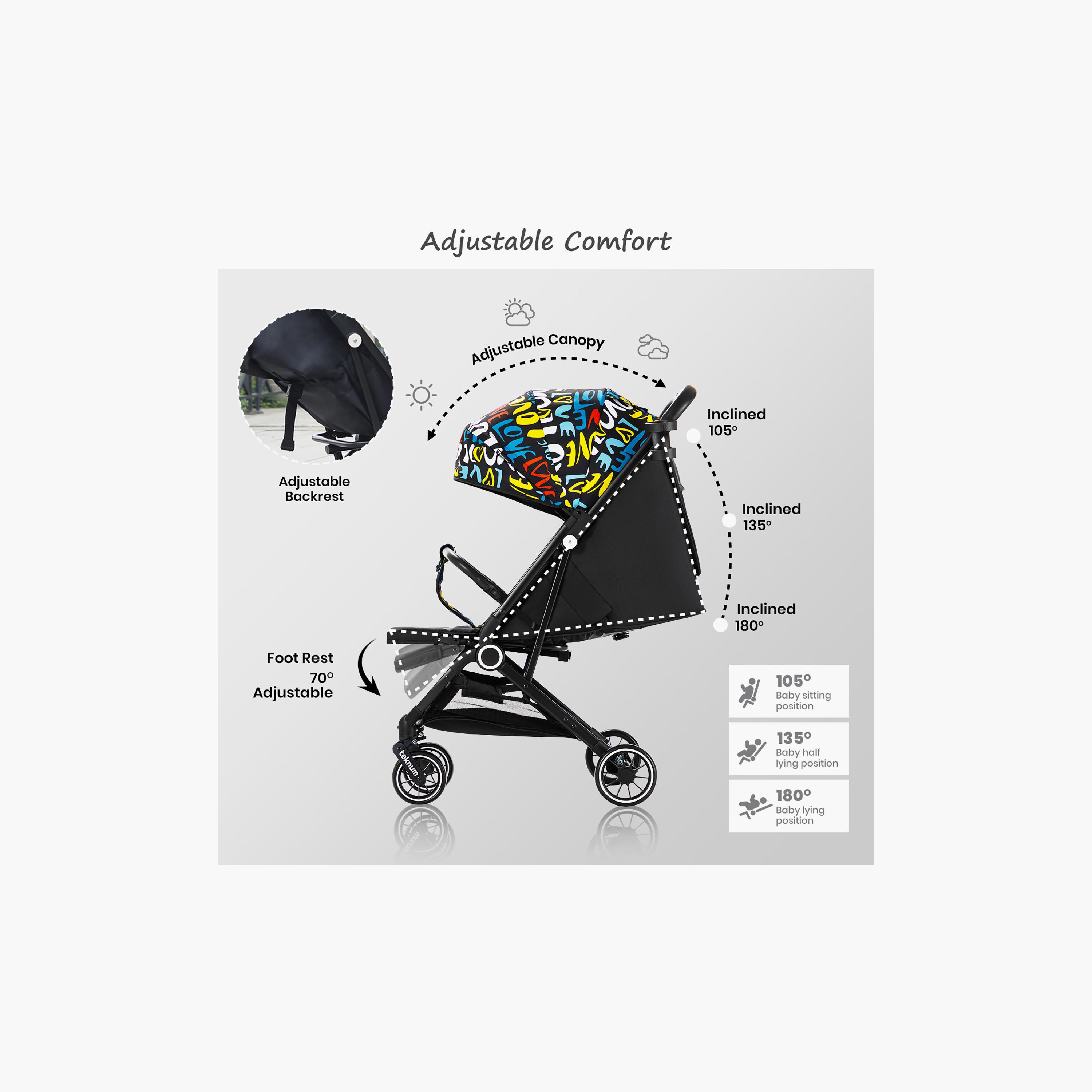 Teknum TravelZen Stroller with Coffee Cup Holder, Love-baby-gear-strollersandprams-strollers-image-3