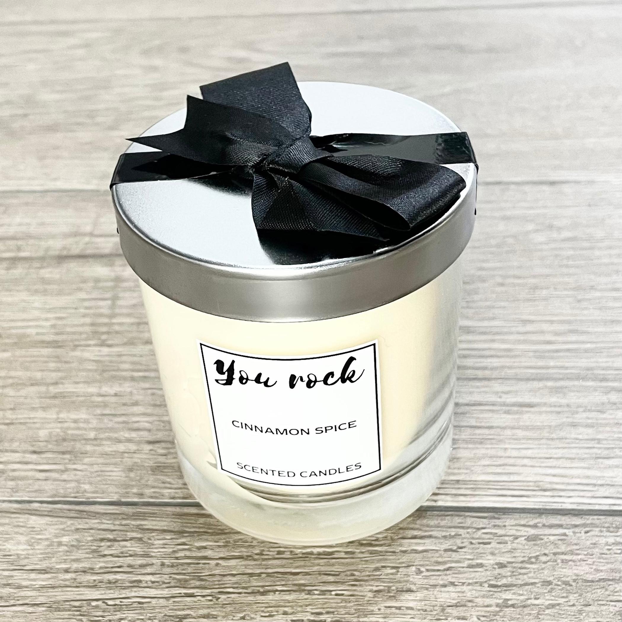 You Rock Signature Cinnamon Spice Scented Jar Candle