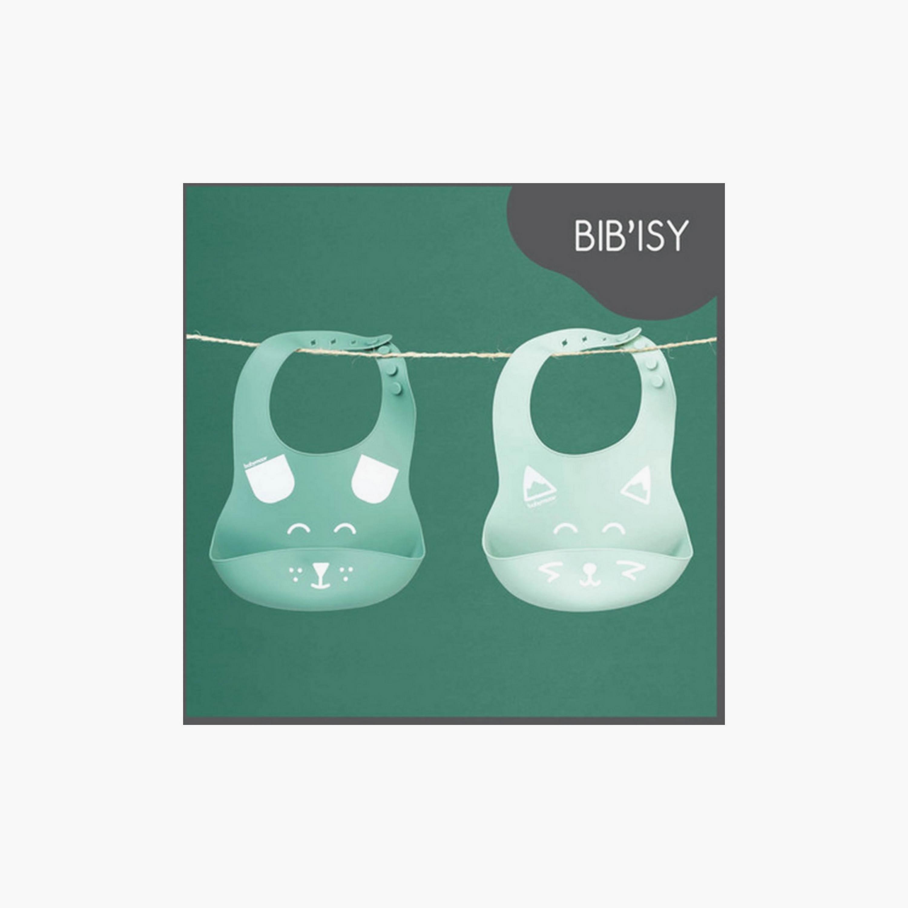 مرايل سيليكون بيبإيسي قطعتين من بيبي موڤ-baby-feeding-bibs-image-4