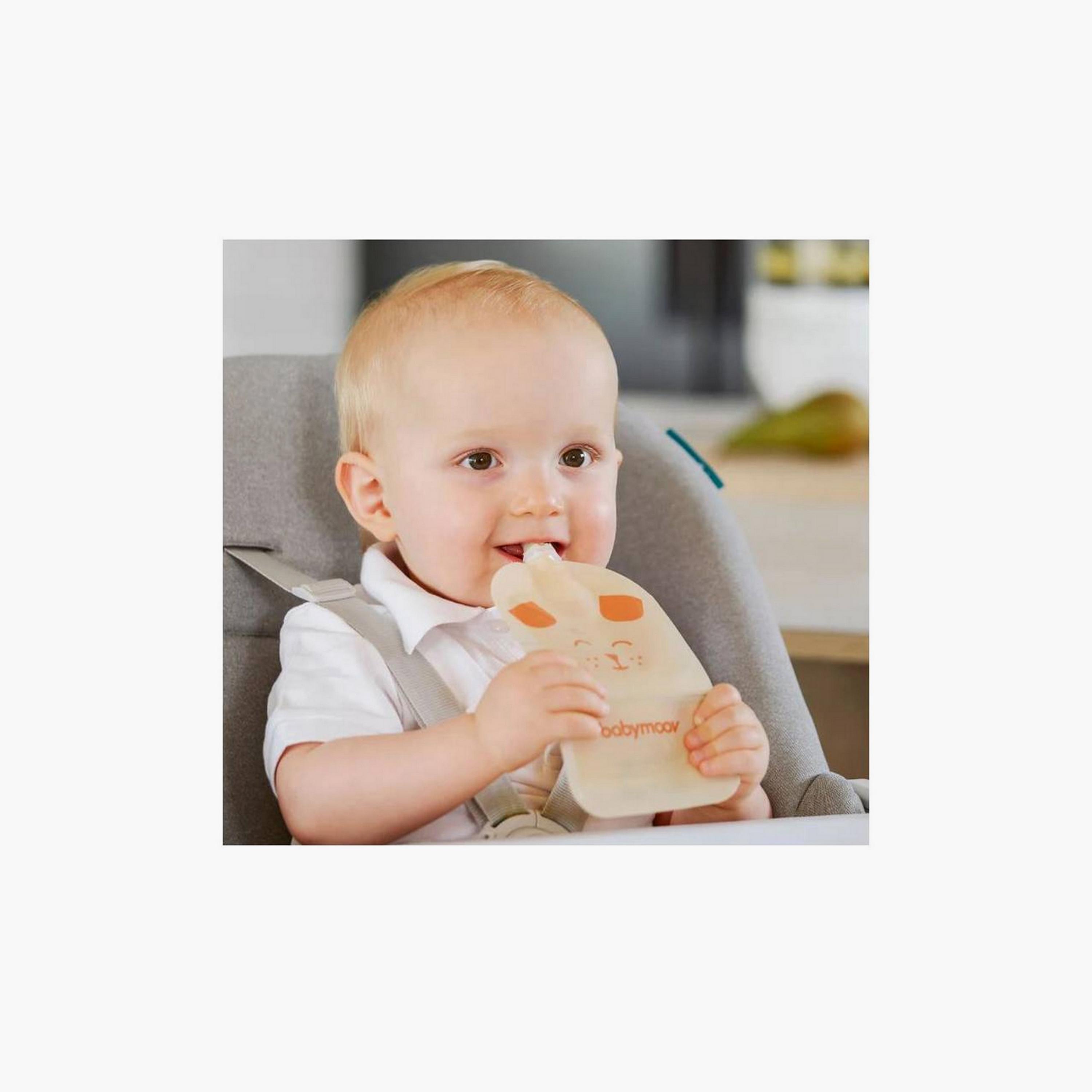 Babymoov 20-Piece Reusable Baby Food Pouches, Multicolor-baby-feeding-mealtimeessentials-image-3