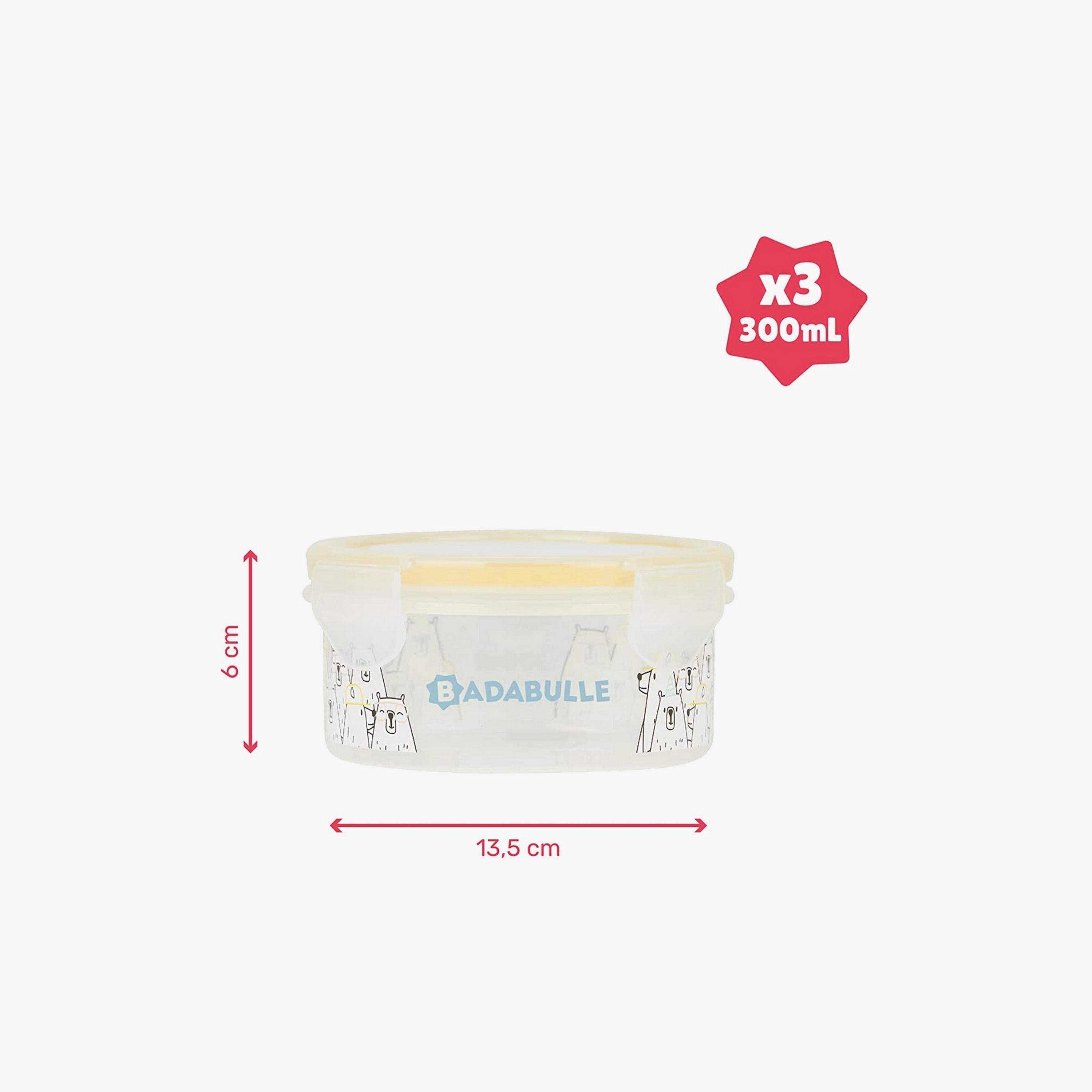 Badabulle 3-Piece MaxiBox storage container, 300 ml-baby-feeding-mealtimeessentials-image-4