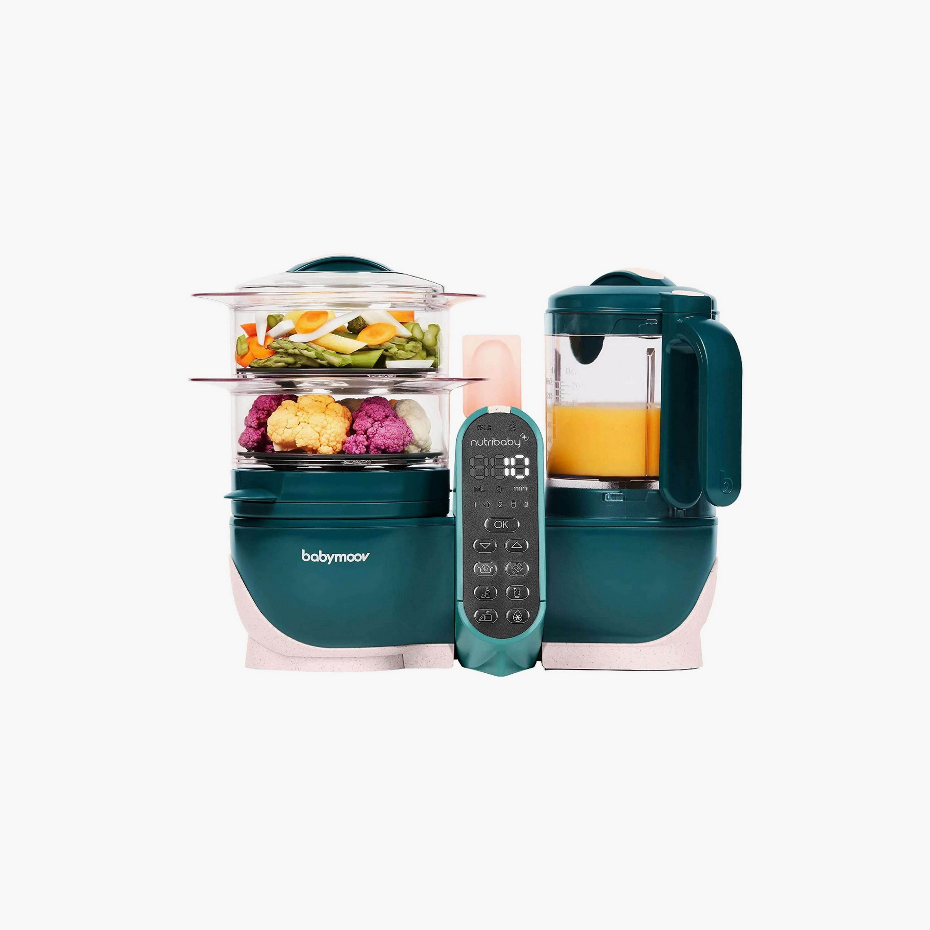 Babymoov Nutribaby(+) 6-in-1 Multi-Purpose Food Processor, Opal Green-baby-feeding-babyfoodprocessors-image-1