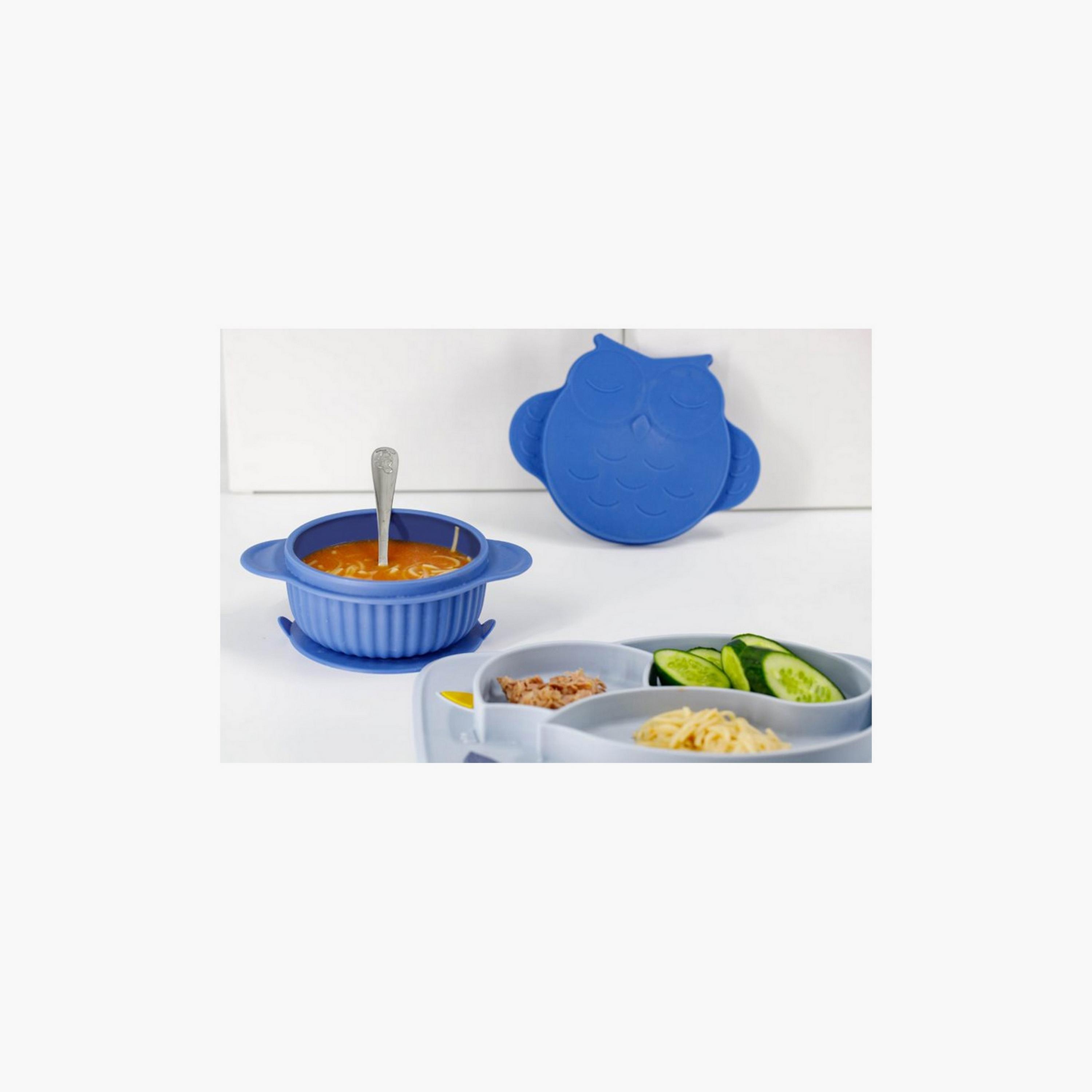 InnoGio Dishwasher & Microwave Safe Bowl with Lid, Owl-baby-feeding-mealtimeessentials-image-2