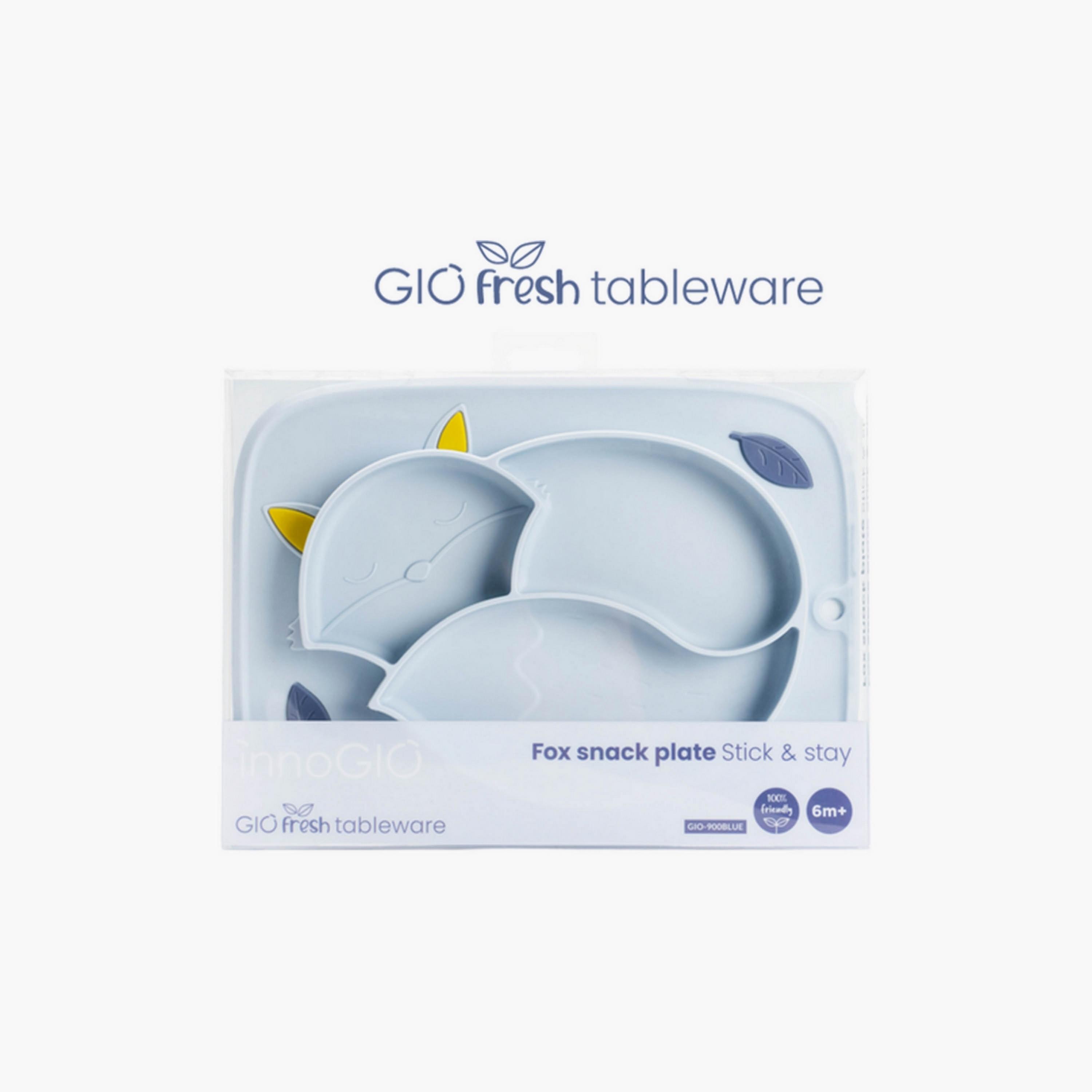 InnoGio Dishwasher Safe Toddler Plate for Baby, Fox-baby-feeding-mealtimeessentials-image-1