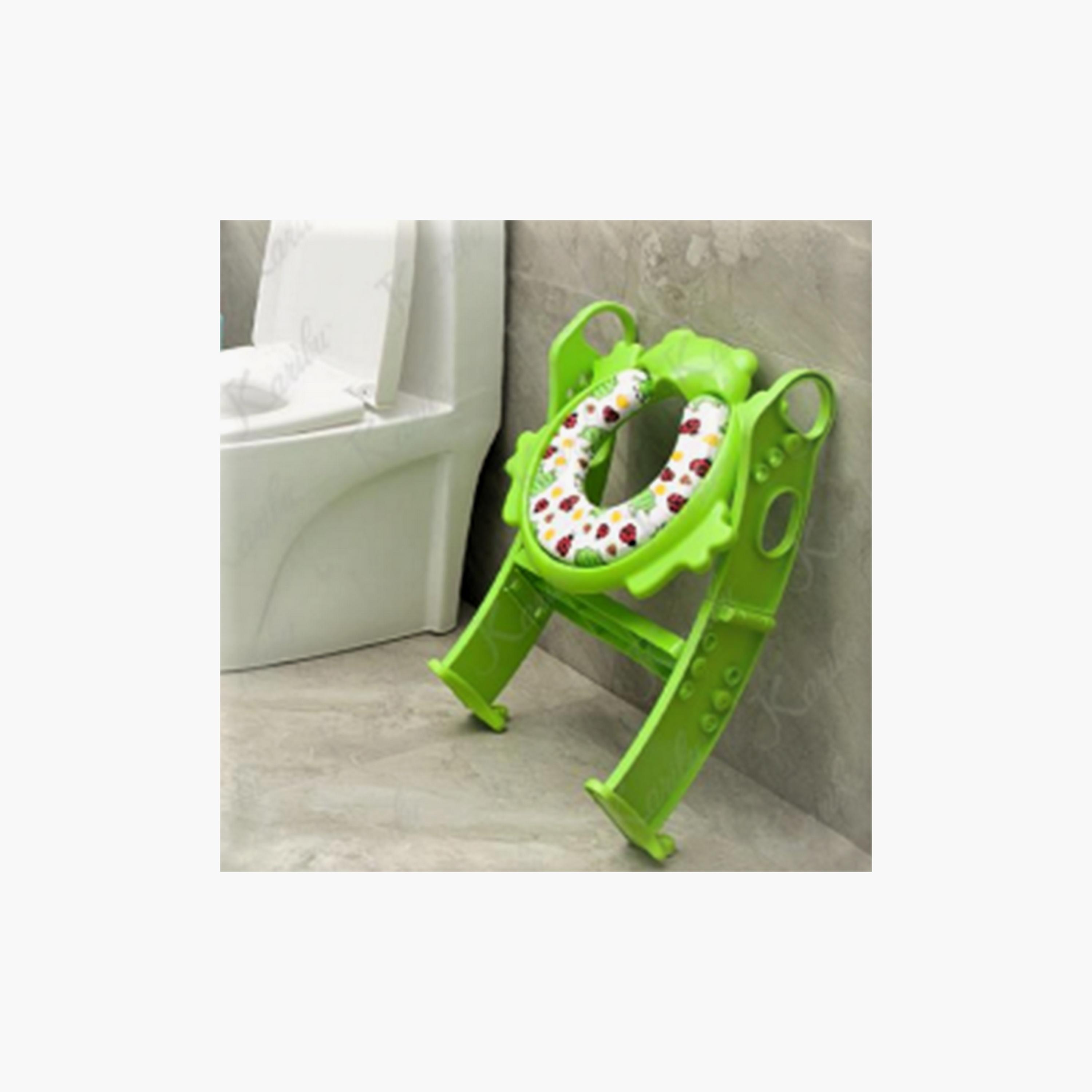 Karibu Cushion Potty Seat with Ladder, Frog-baby-diapering-pottytraining-image-1